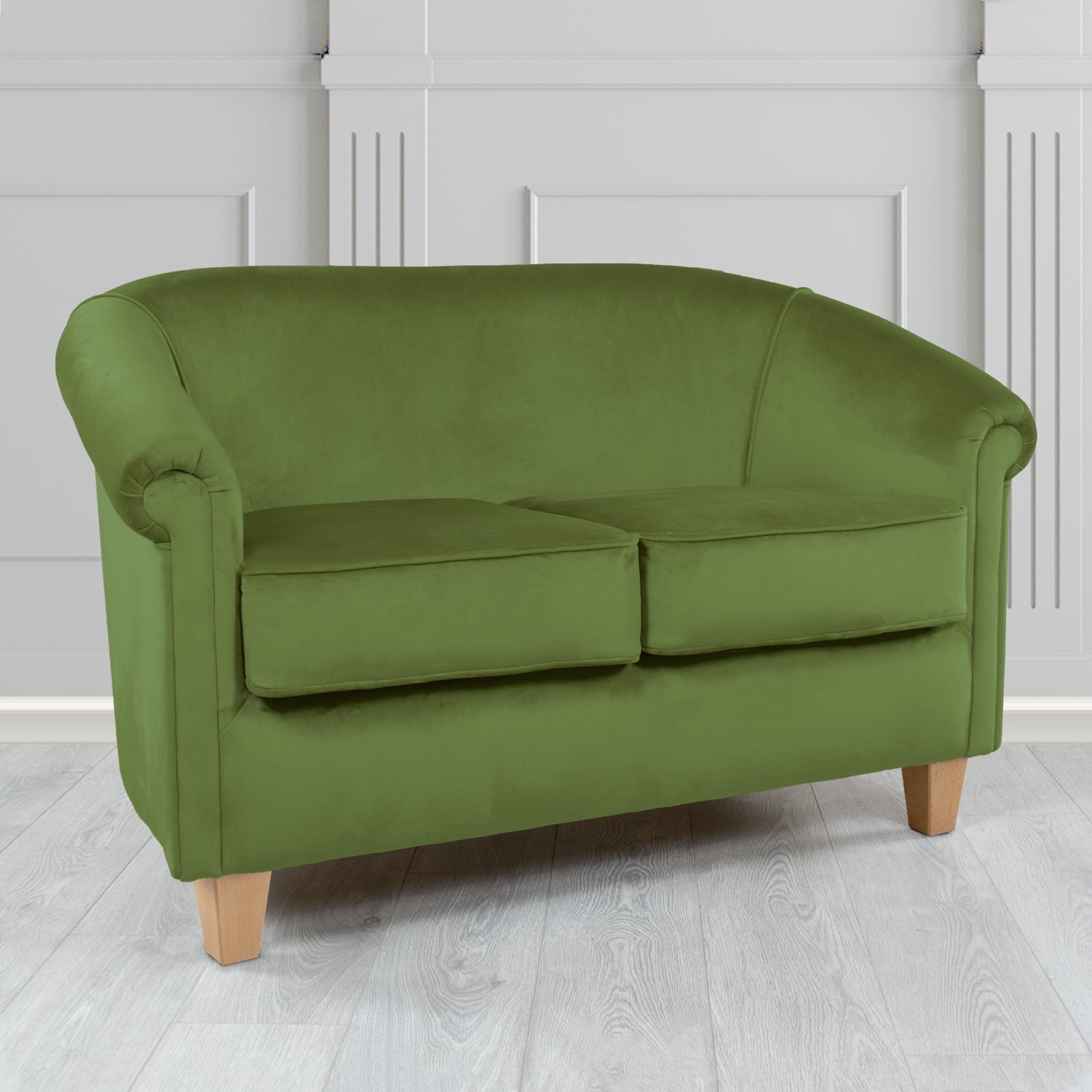 Siena 2 Seater Tub Sofa in Sapore Crib 5 Velvet Fabric