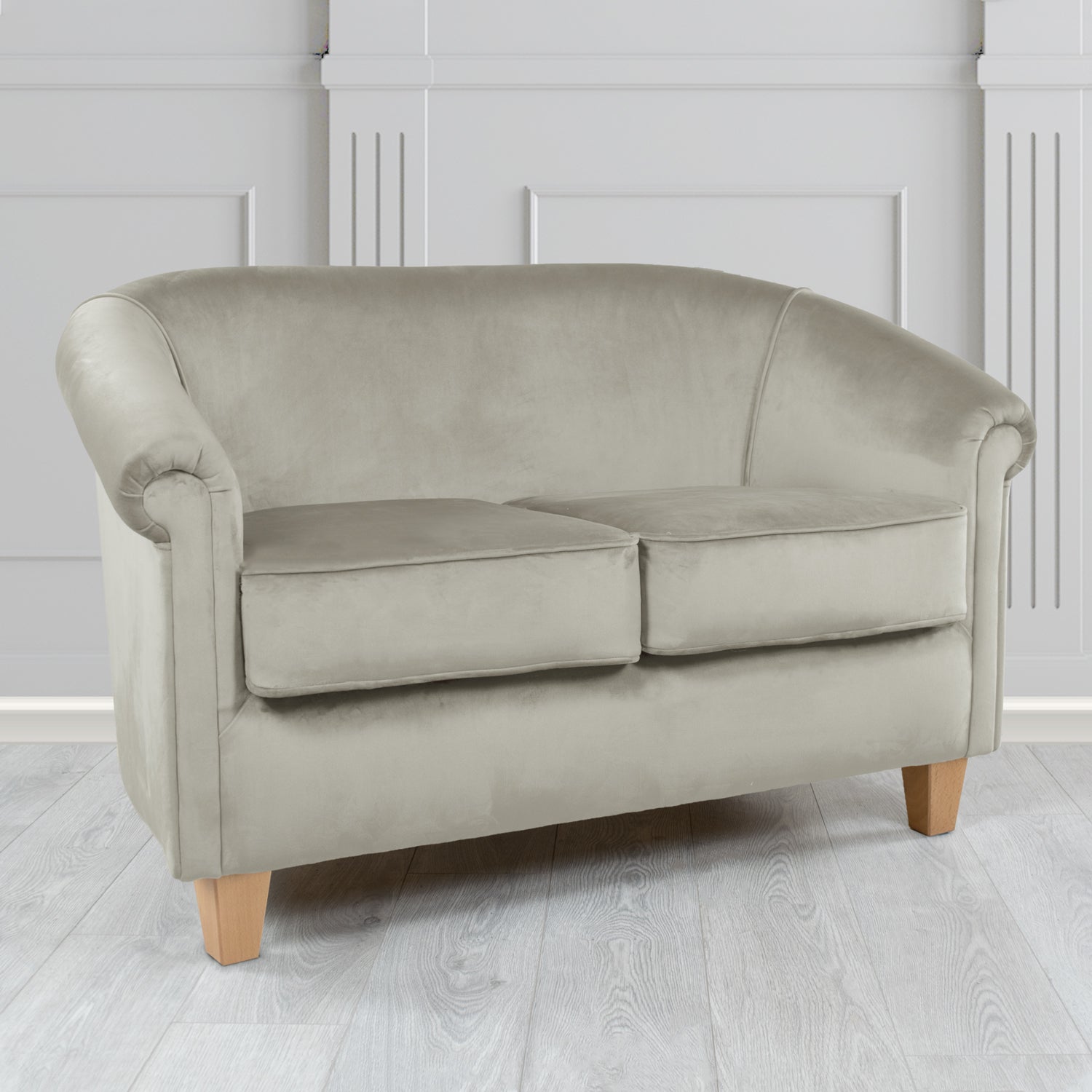 Siena 2 Seater Tub Sofa in Sapore Crib 5 Velvet Fabric