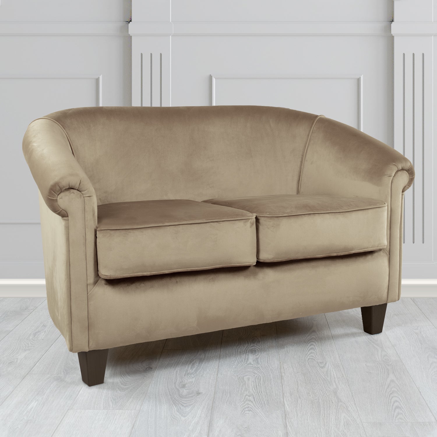 Siena 2 Seater Tub Sofa in Sapore Crib 5 Velvet Fabric