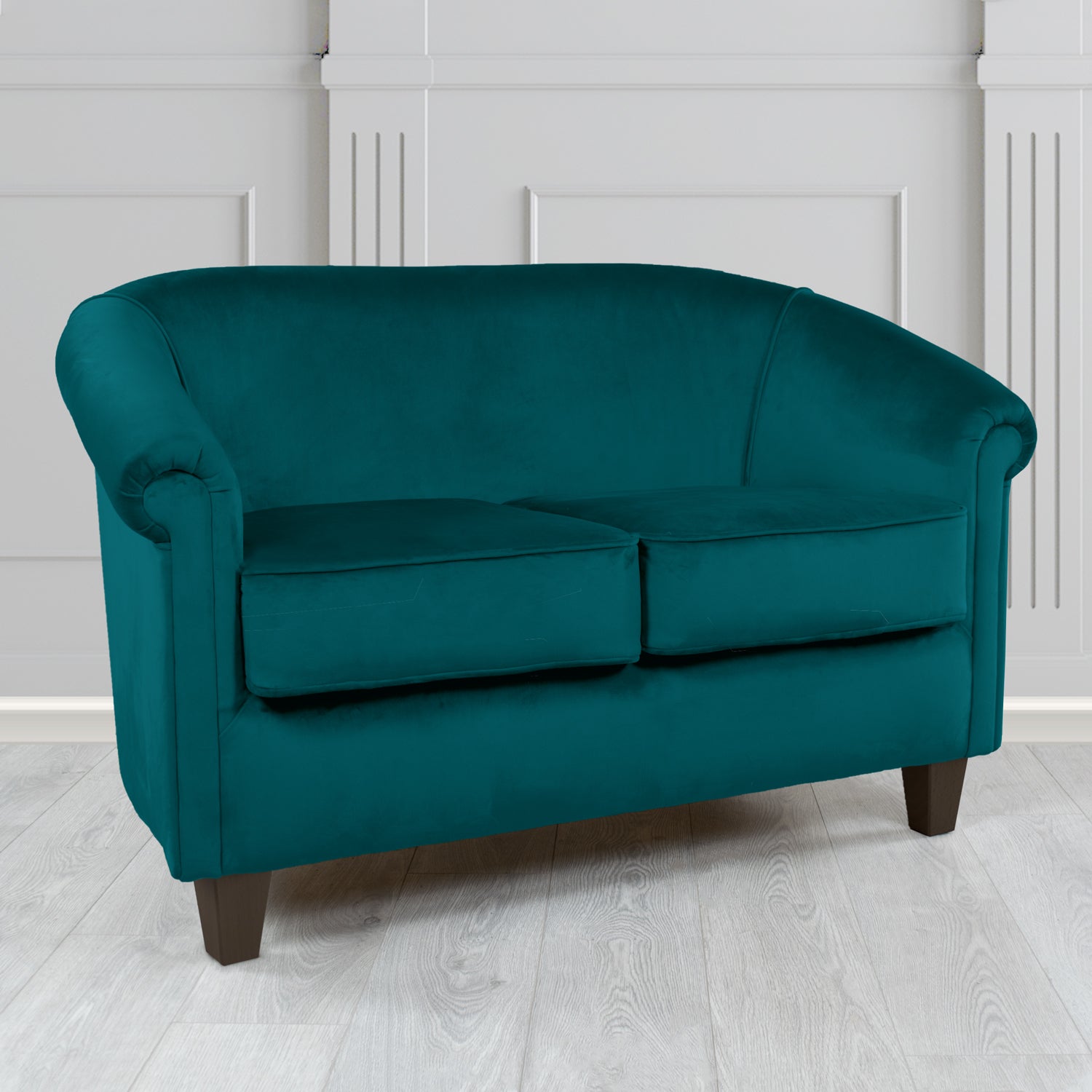 Siena 2 Seater Tub Sofa in Sapore Crib 5 Velvet Fabric