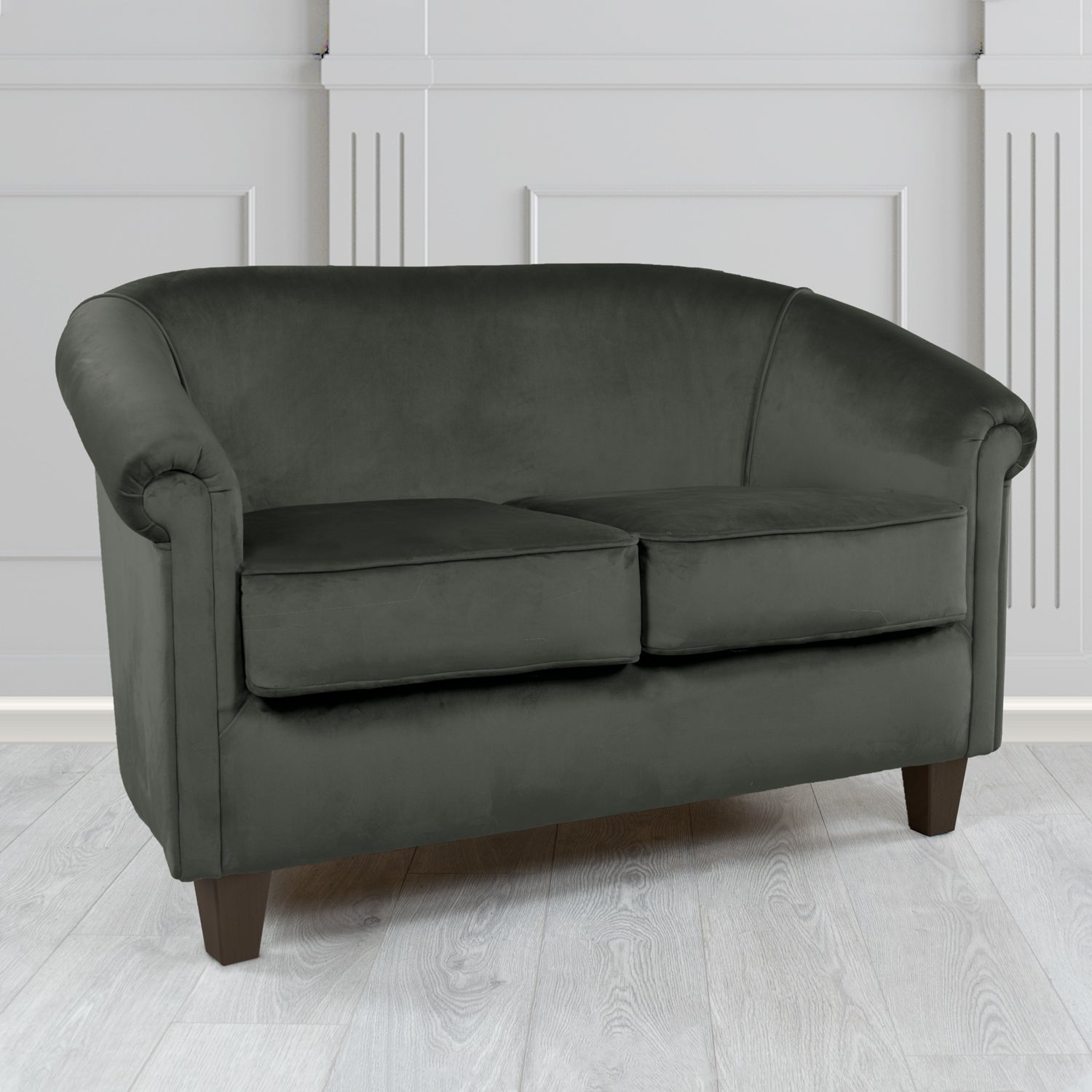 Siena 2 Seater Tub Sofa in Sapore Crib 5 Velvet Fabric