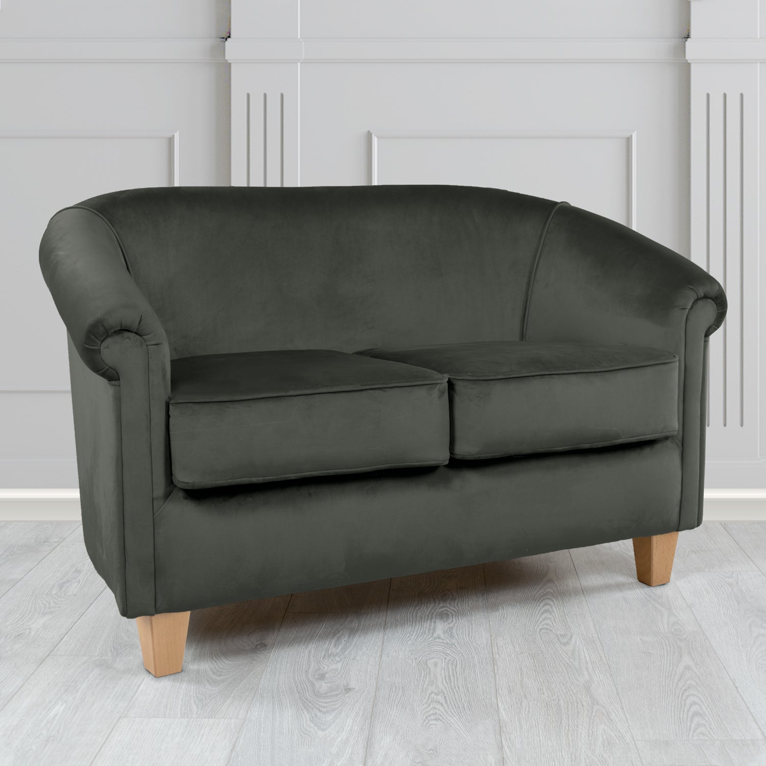 Siena 2 Seater Tub Sofa in Sapore Crib 5 Velvet Fabric