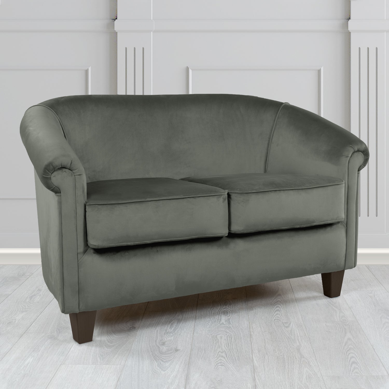 Siena 2 Seater Tub Sofa in Sapore Crib 5 Velvet Fabric