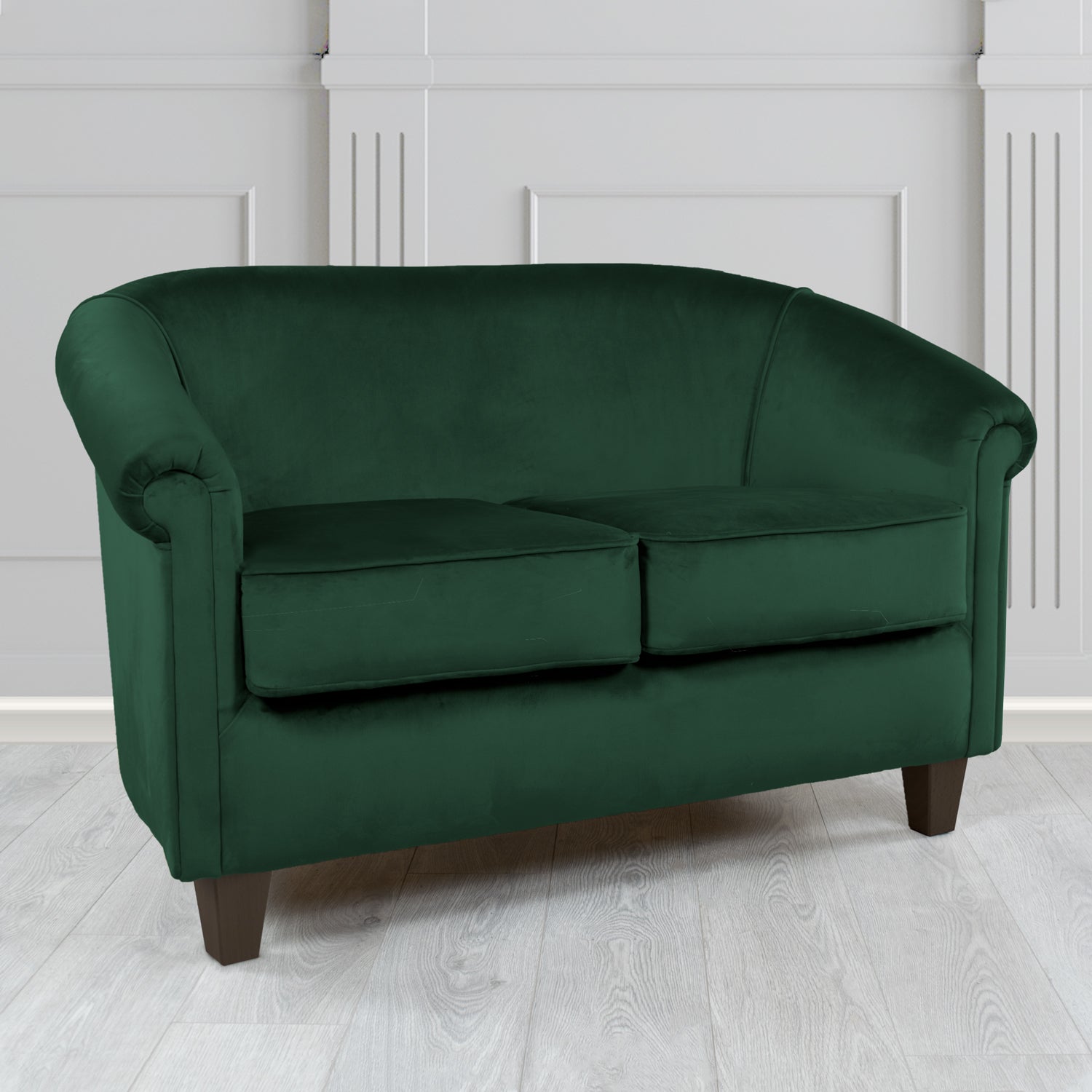 Siena 2 Seater Tub Sofa in Sapore Crib 5 Velvet Fabric