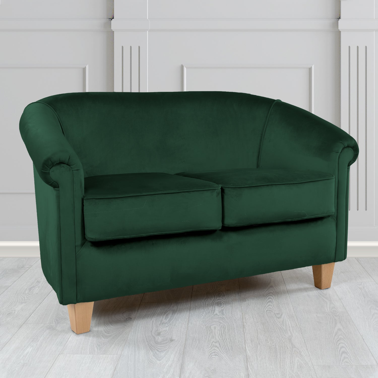 Siena 2 Seater Tub Sofa in Sapore Crib 5 Velvet Fabric