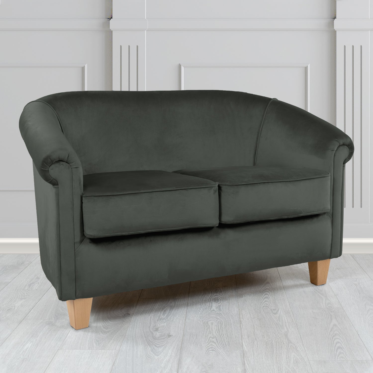 Siena 2 Seater Tub Sofa in Sapore Crib 5 Velvet Fabric