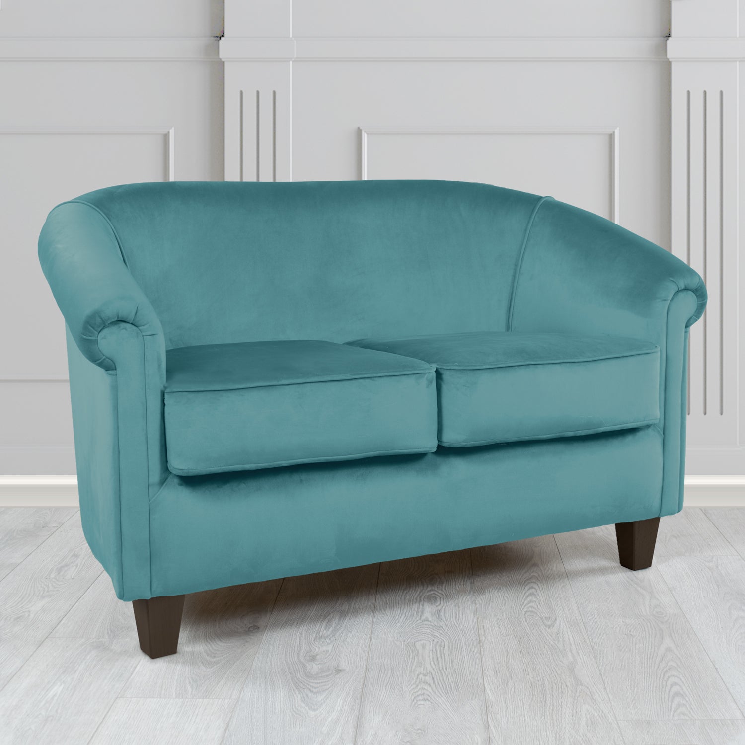 Siena 2 Seater Tub Sofa in Sapore Crib 5 Velvet Fabric