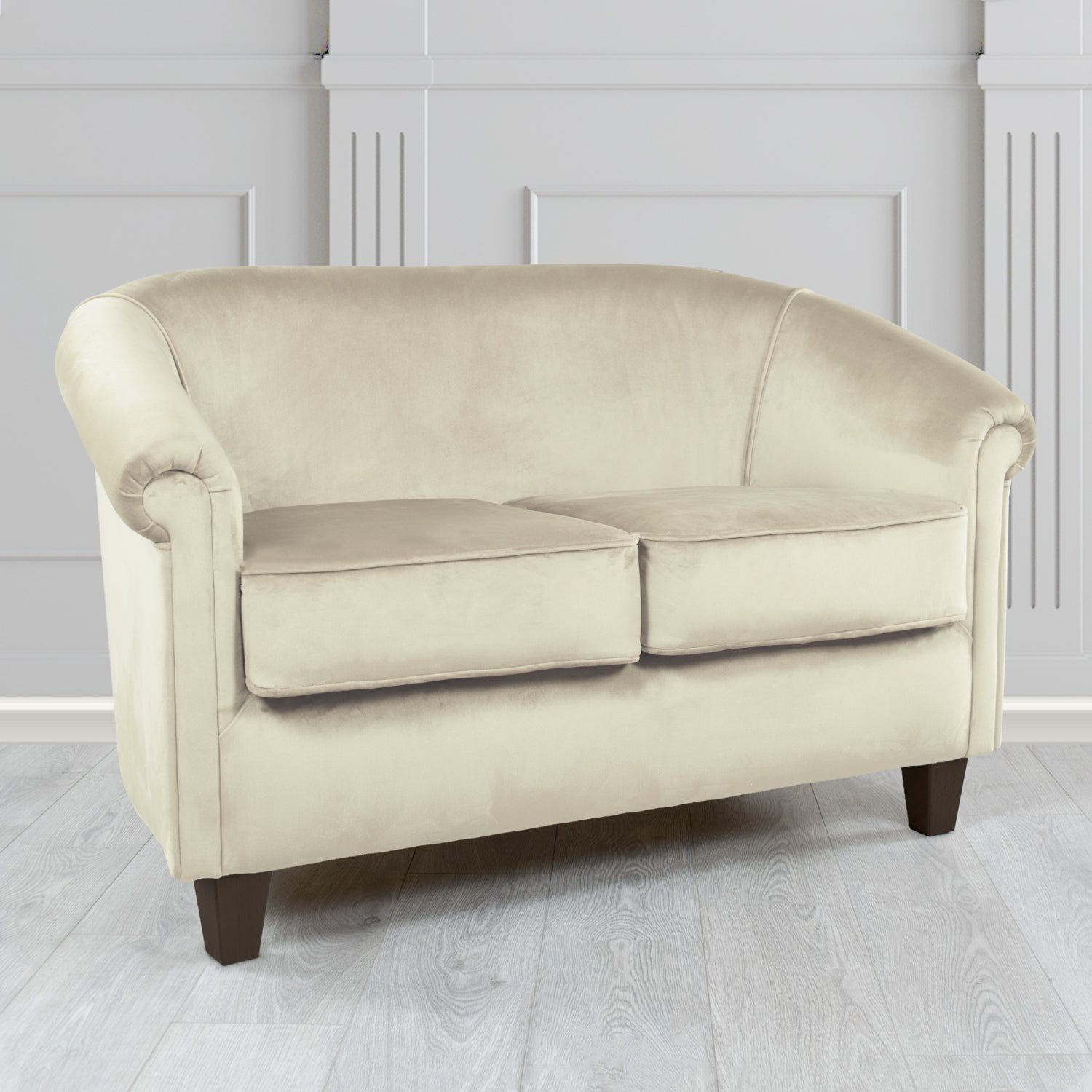 Siena 2 Seater Tub Sofa in Sapore Crib 5 Velvet Fabric