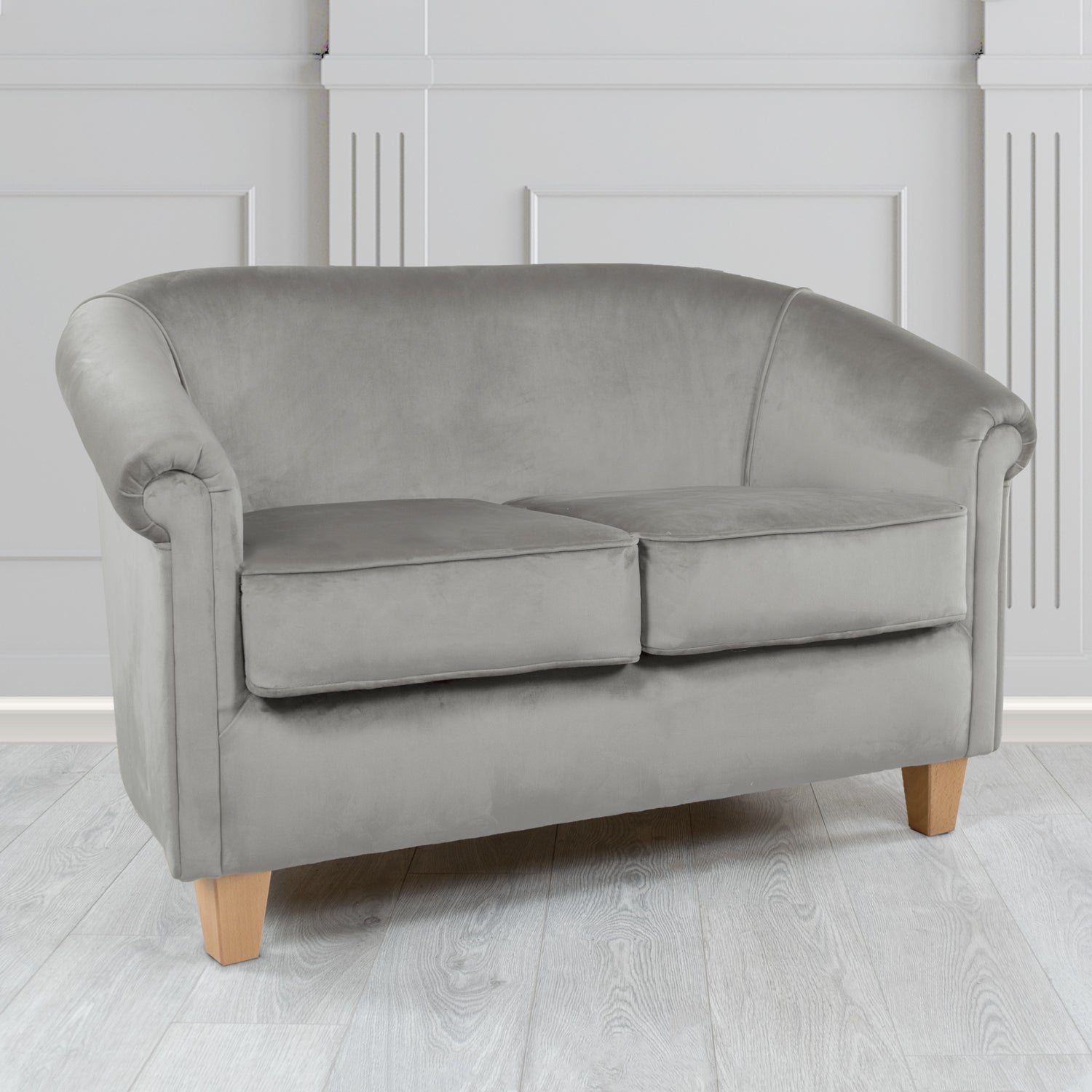 Siena 2 Seater Tub Sofa in Sapore Crib 5 Velvet Fabric