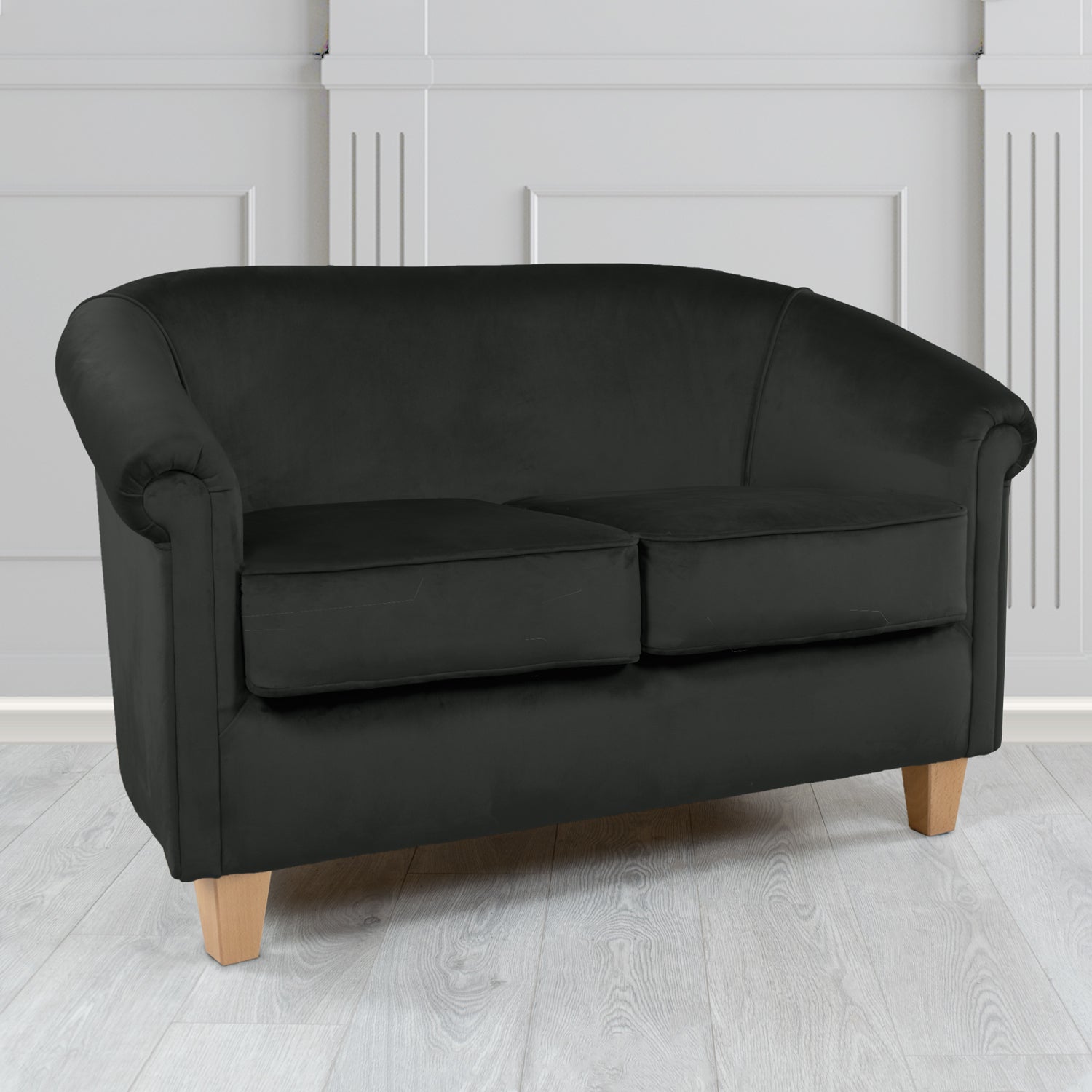 Siena 2 Seater Tub Sofa in Sapore Crib 5 Velvet Fabric