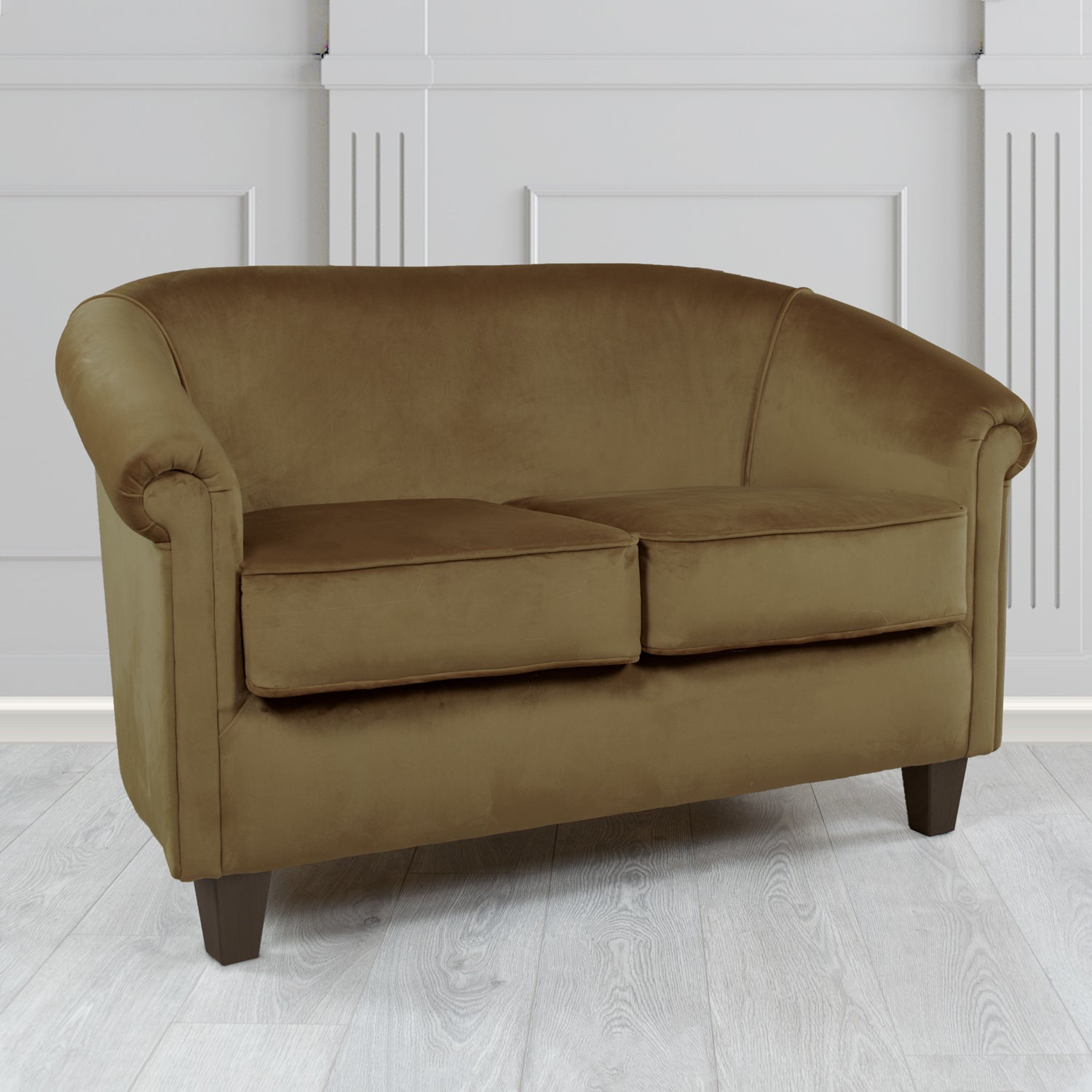 Siena 2 Seater Tub Sofa in Sapore Crib 5 Velvet Fabric