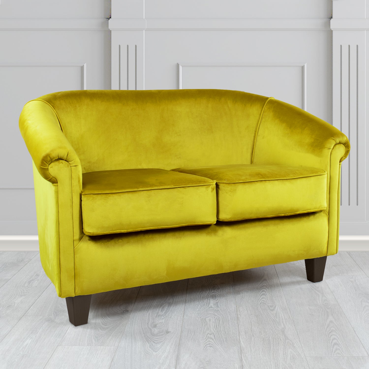 Siena 2 Seater Tub Sofa in Sapore Crib 5 Velvet Fabric
