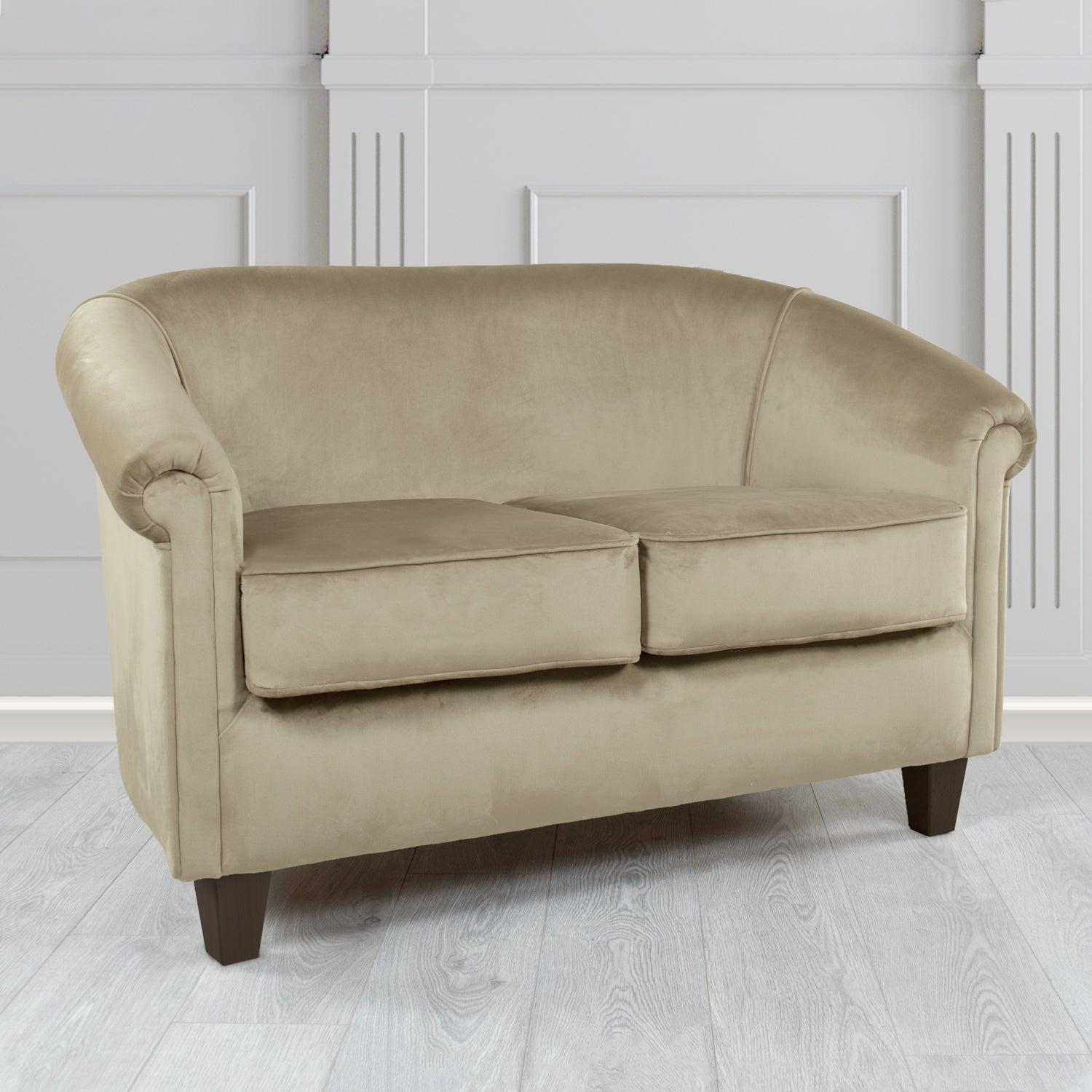 Siena 2 Seater Tub Sofa in Sapore Crib 5 Velvet Fabric