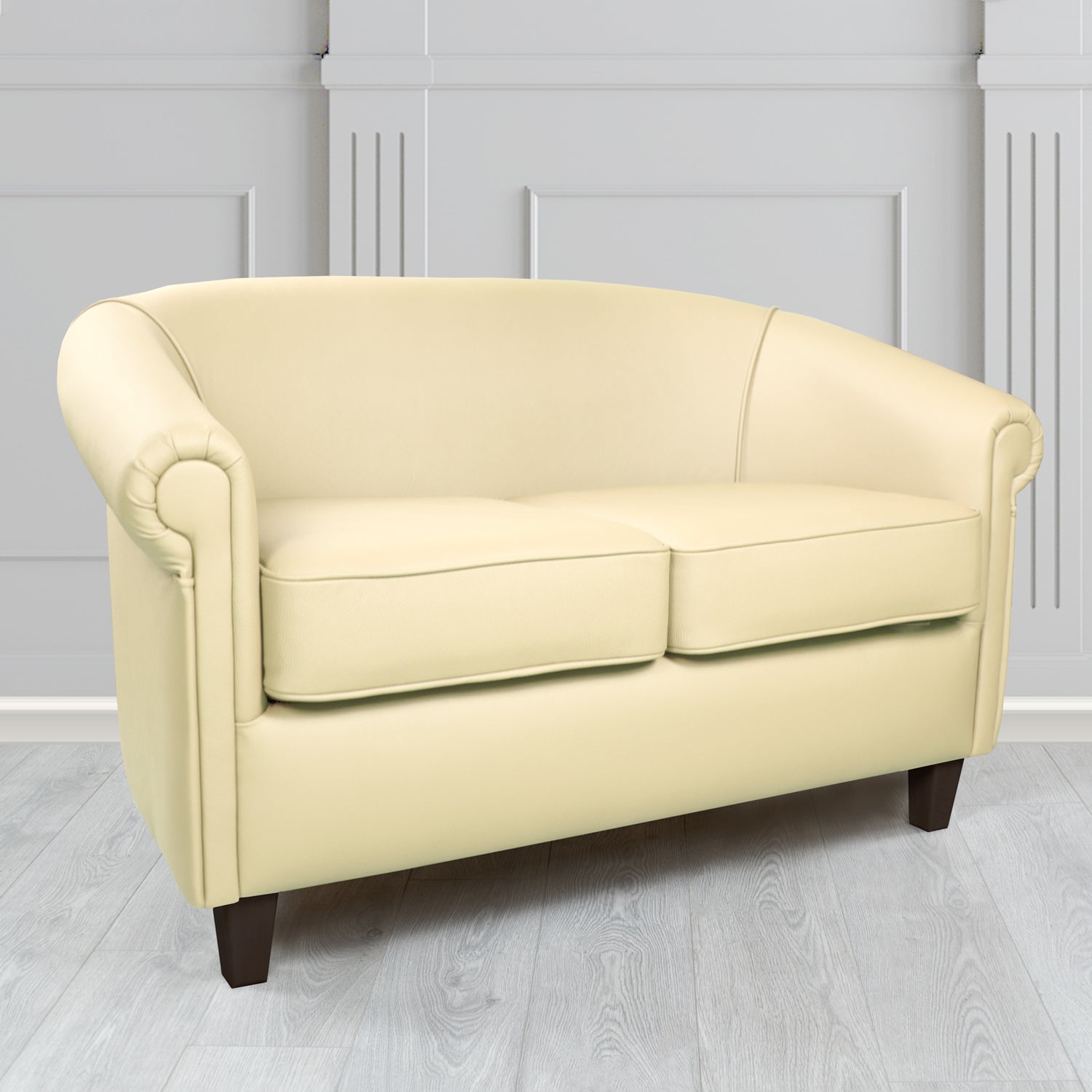 Siena 2 Seater Tub Sofa in Crib 5 Shelly Genuine Leather