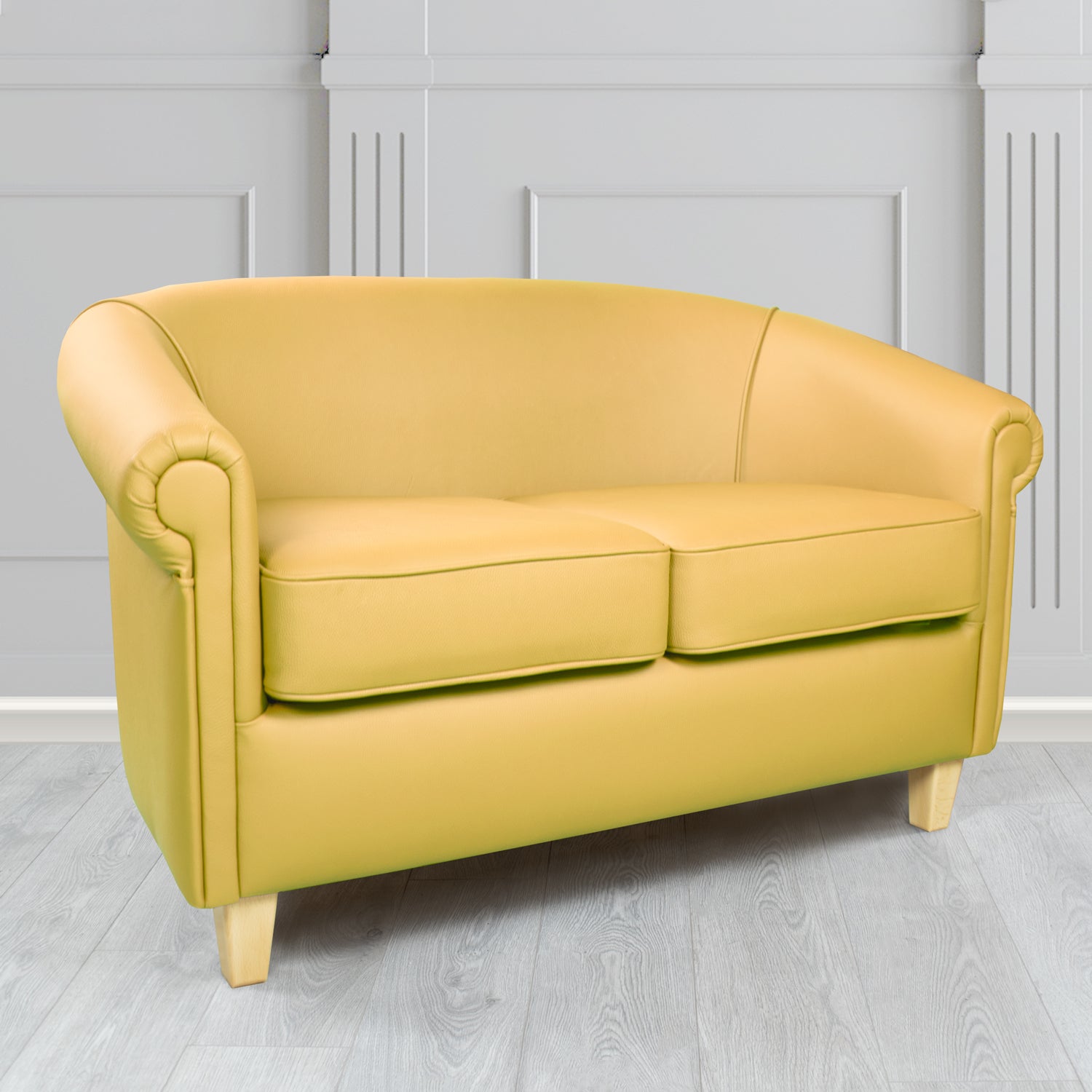 Siena 2 Seater Tub Sofa in Crib 5 Shelly Genuine Leather
