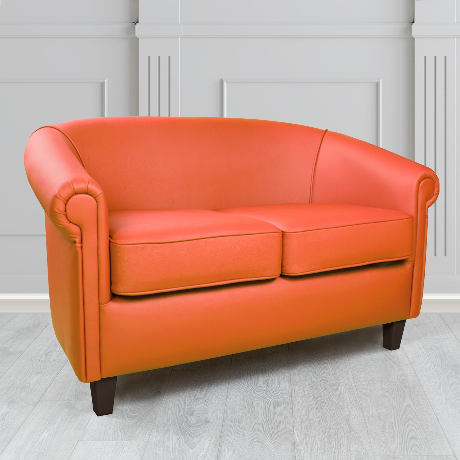Siena 2 Seater Tub Sofa in Crib 5 Shelly Genuine Leather