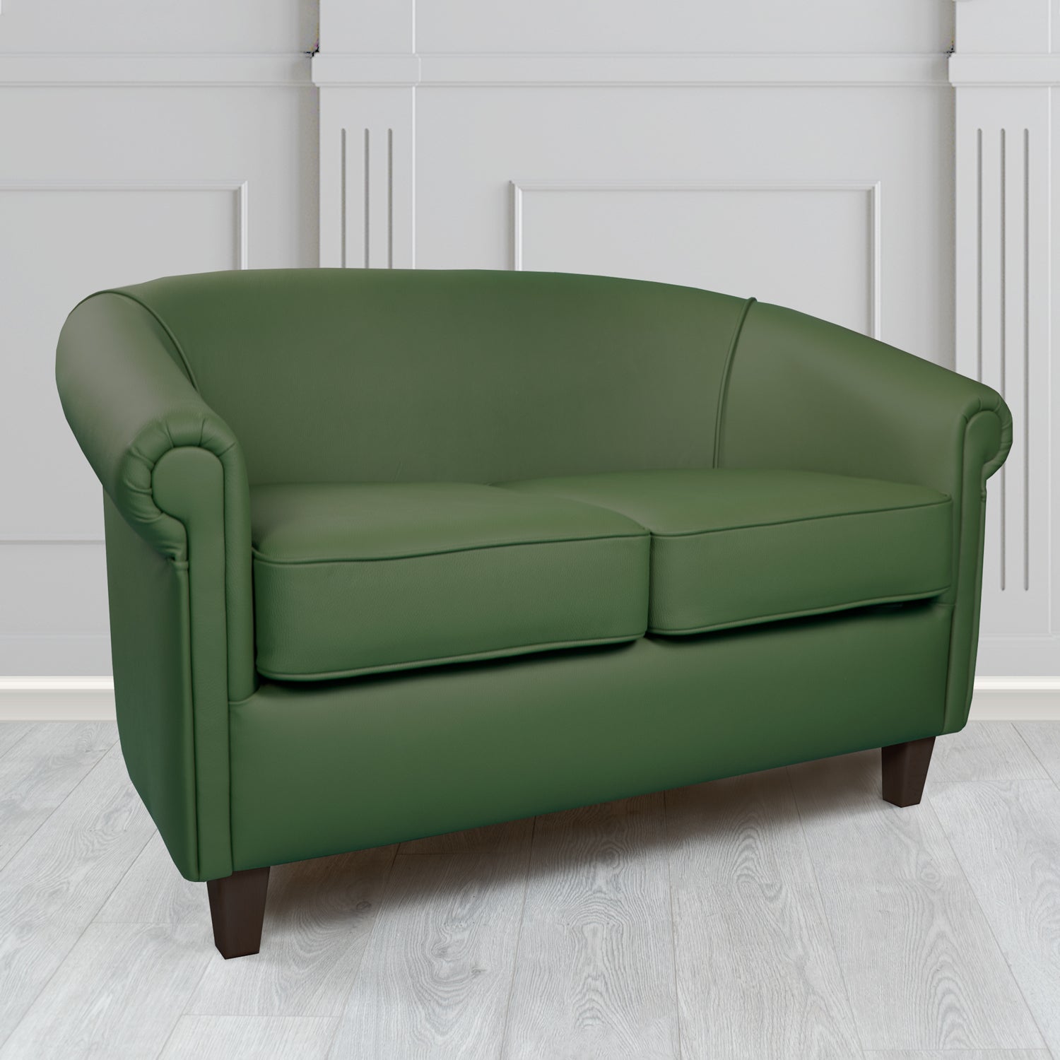 Siena 2 Seater Tub Sofa in Crib 5 Shelly Genuine Leather