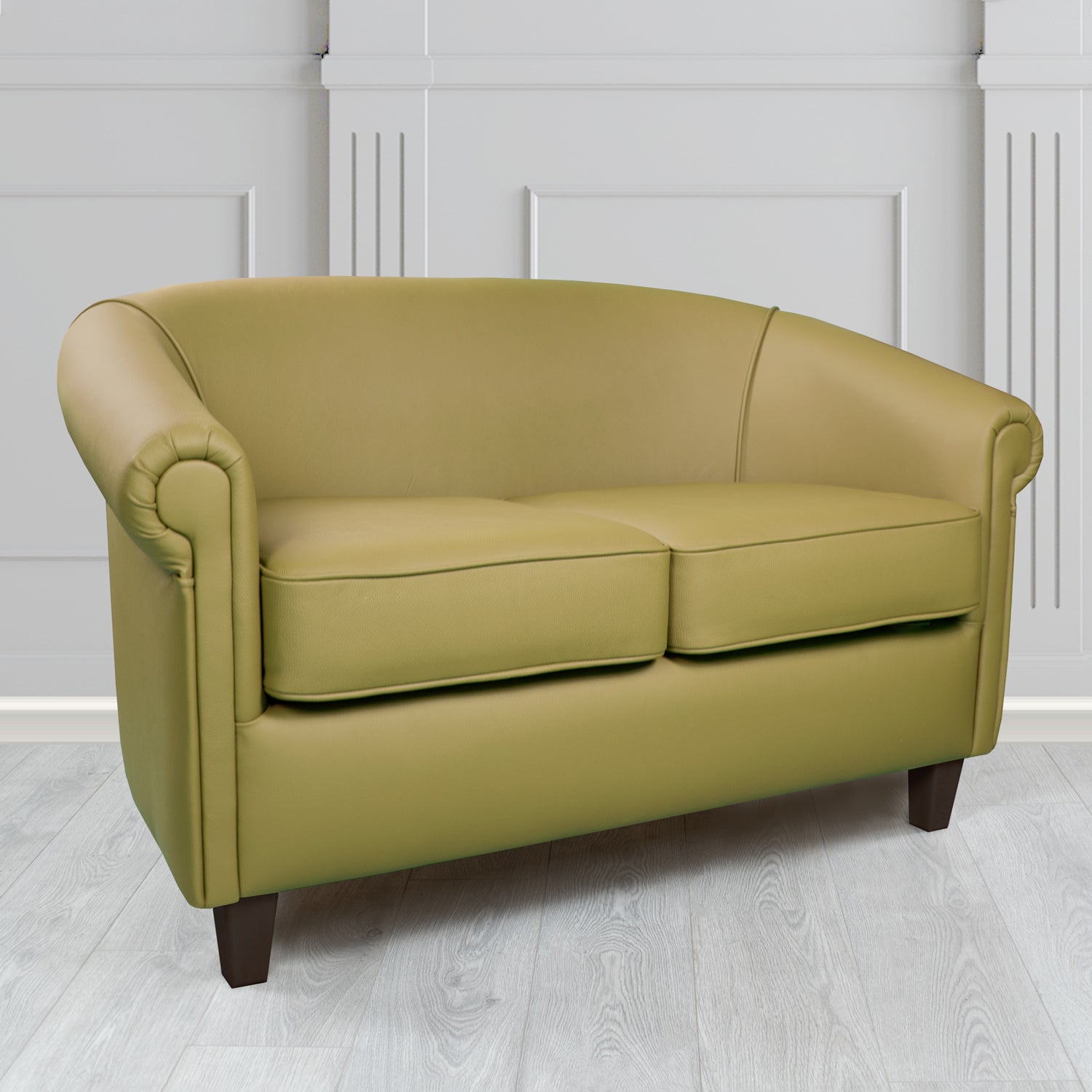 Siena 2 Seater Tub Sofa in Crib 5 Shelly Genuine Leather
