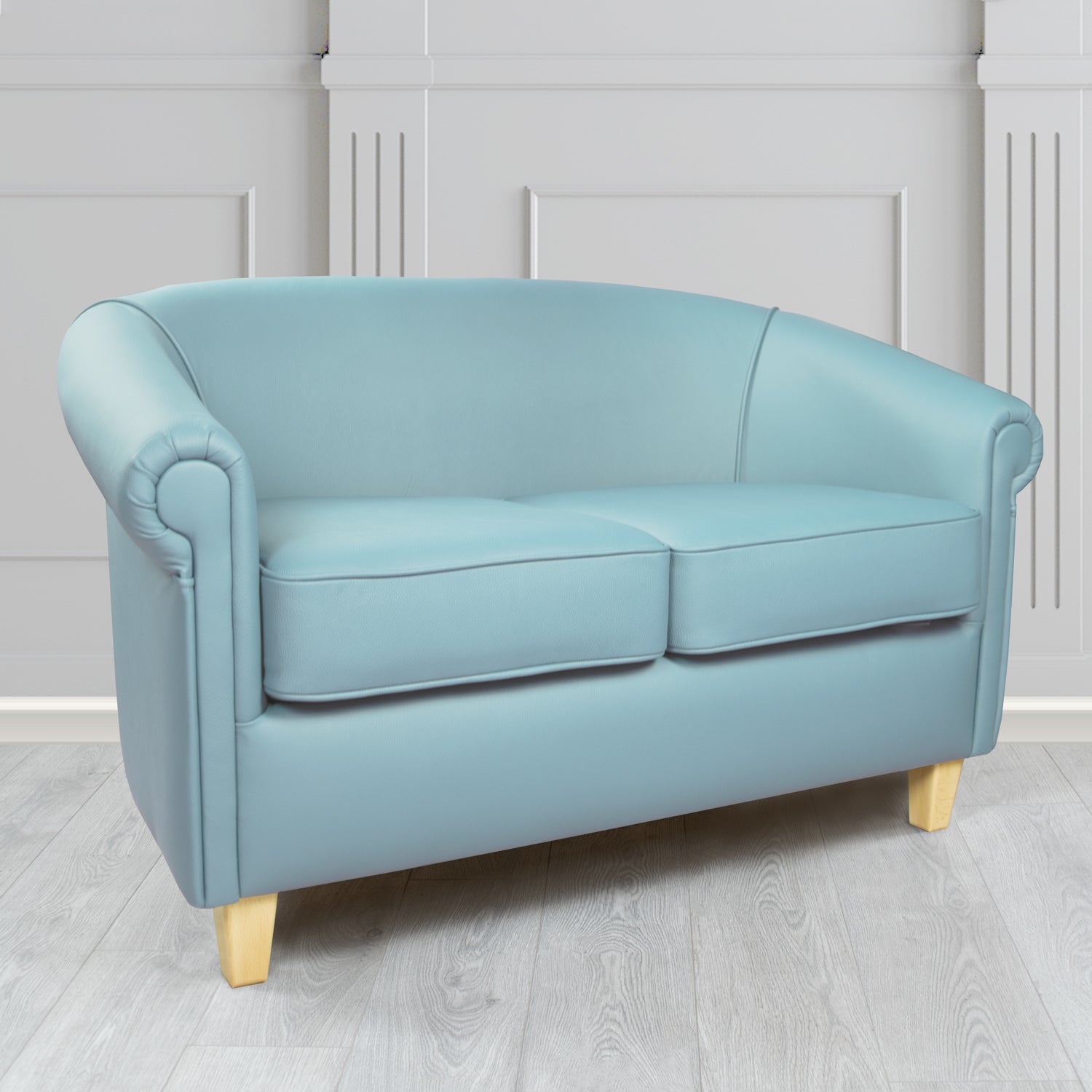 Siena 2 Seater Tub Sofa in Crib 5 Shelly Genuine Leather