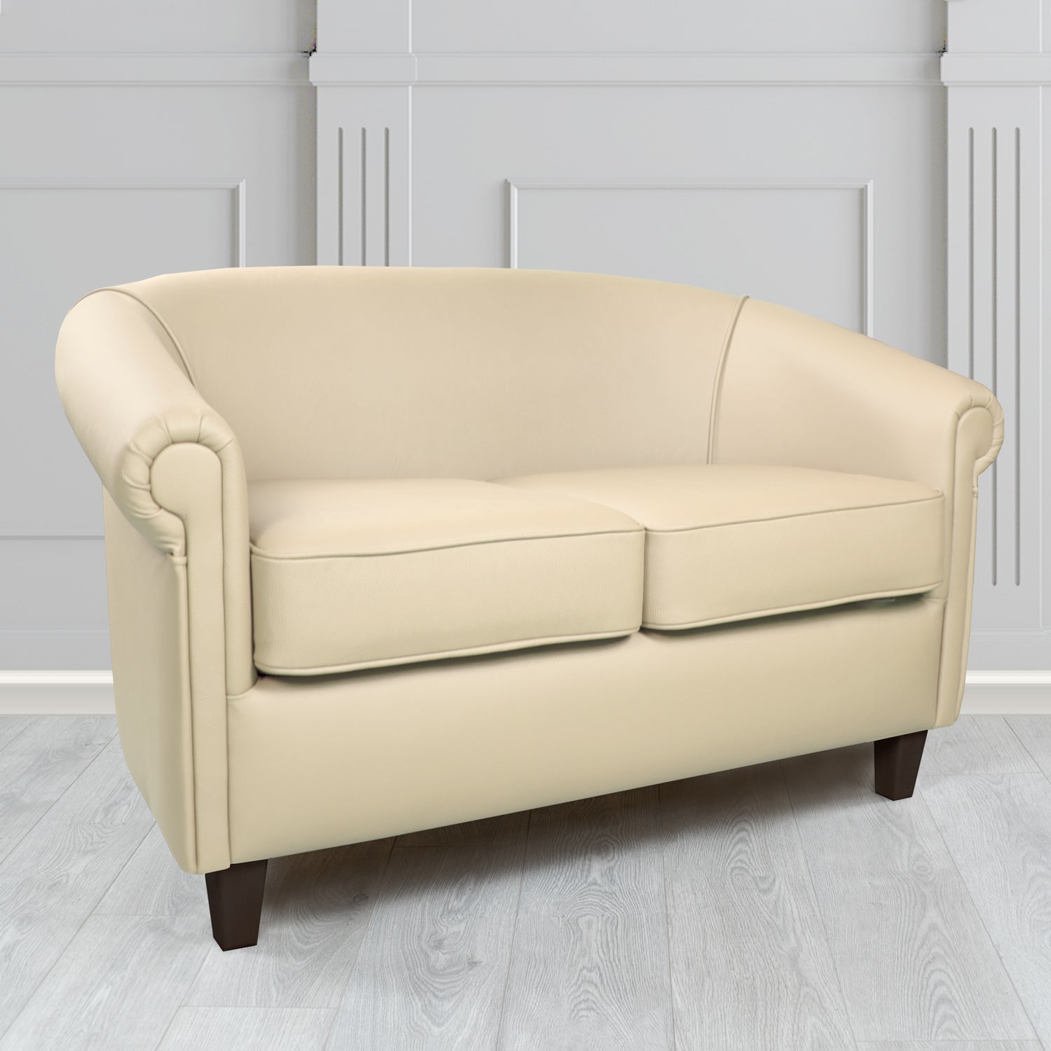 Siena 2 Seater Tub Sofa in Crib 5 Shelly Genuine Leather