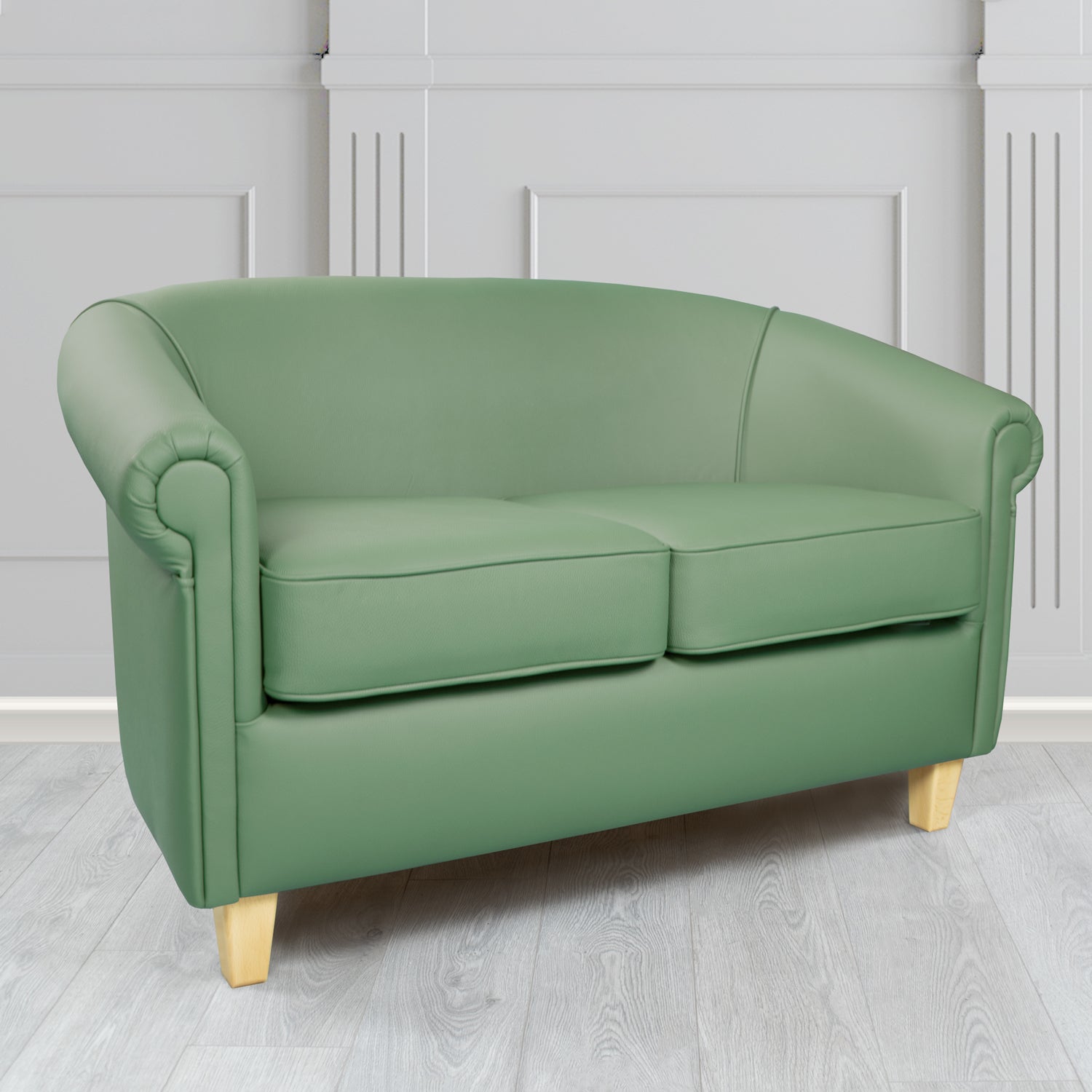 Siena 2 Seater Tub Sofa in Crib 5 Shelly Genuine Leather
