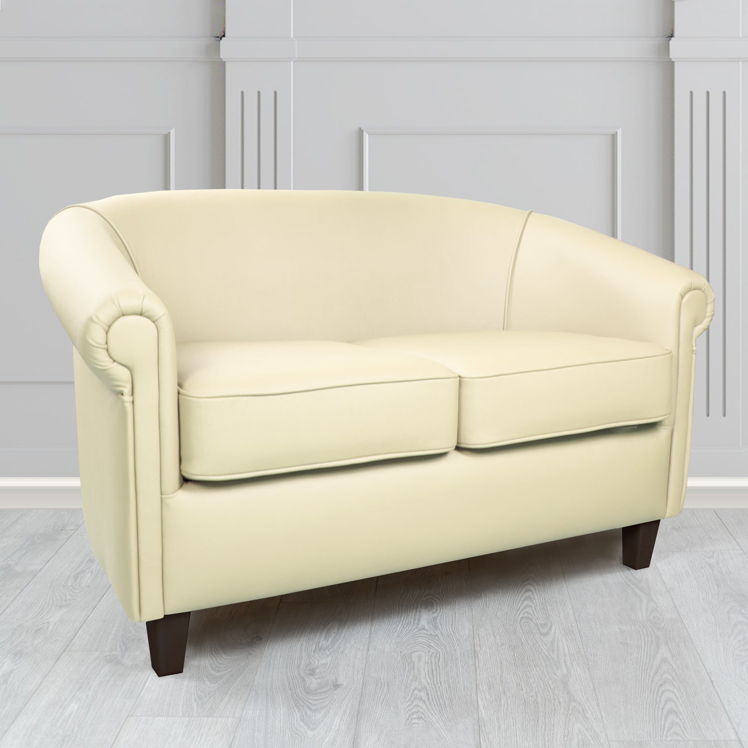 Siena 2 Seater Tub Sofa in Crib 5 Shelly Genuine Leather