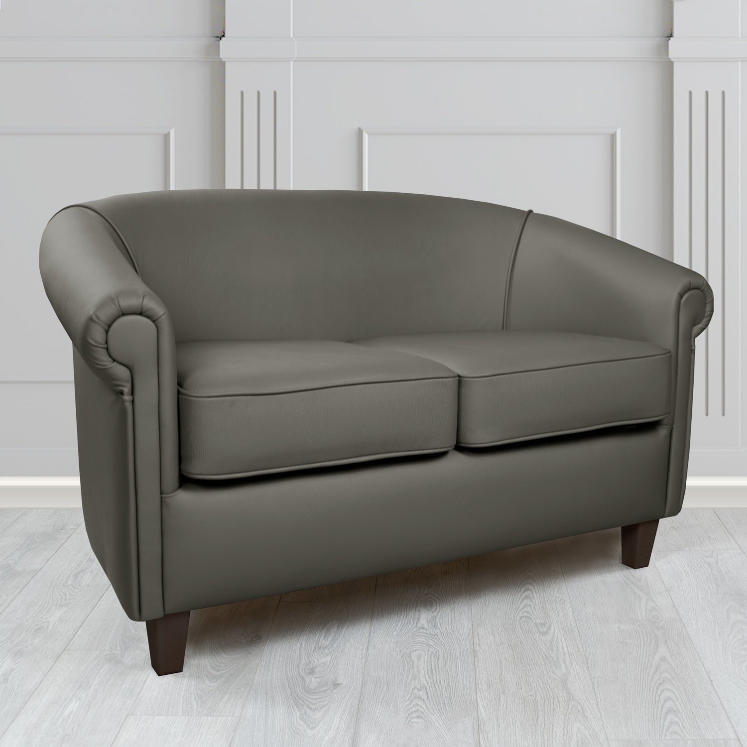 Siena 2 Seater Tub Sofa in Crib 5 Shelly Genuine Leather