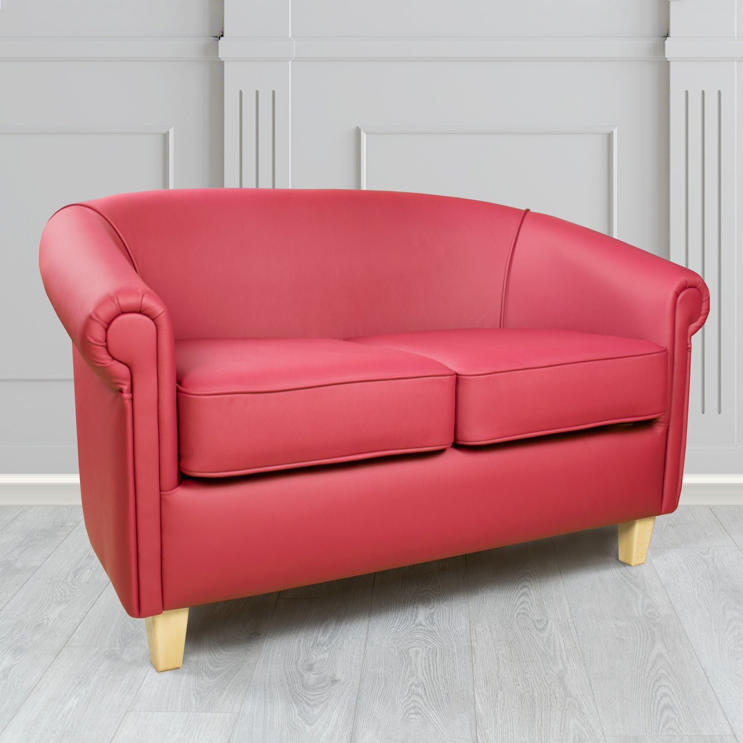 Siena 2 Seater Tub Sofa in Crib 5 Shelly Genuine Leather