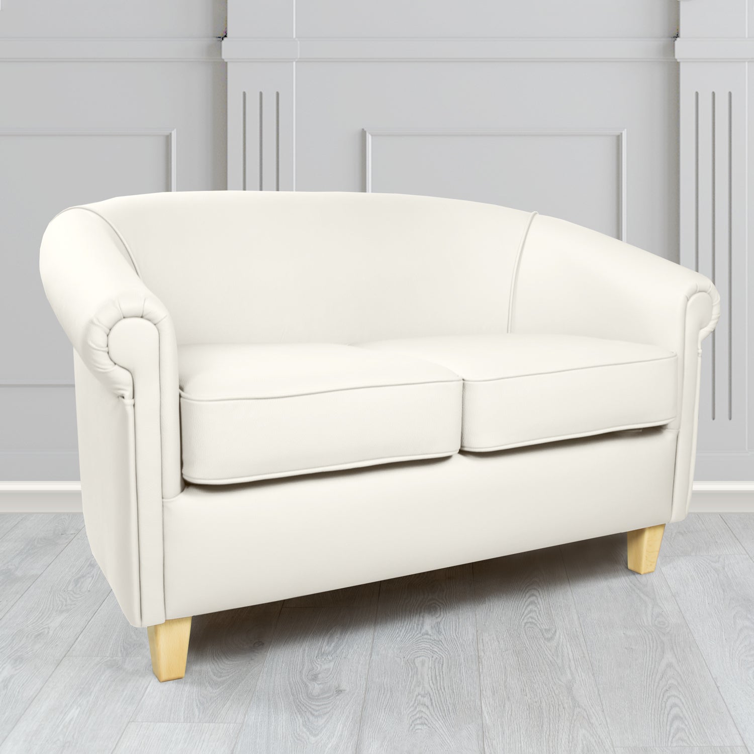 Siena 2 Seater Tub Sofa in Crib 5 Shelly Genuine Leather