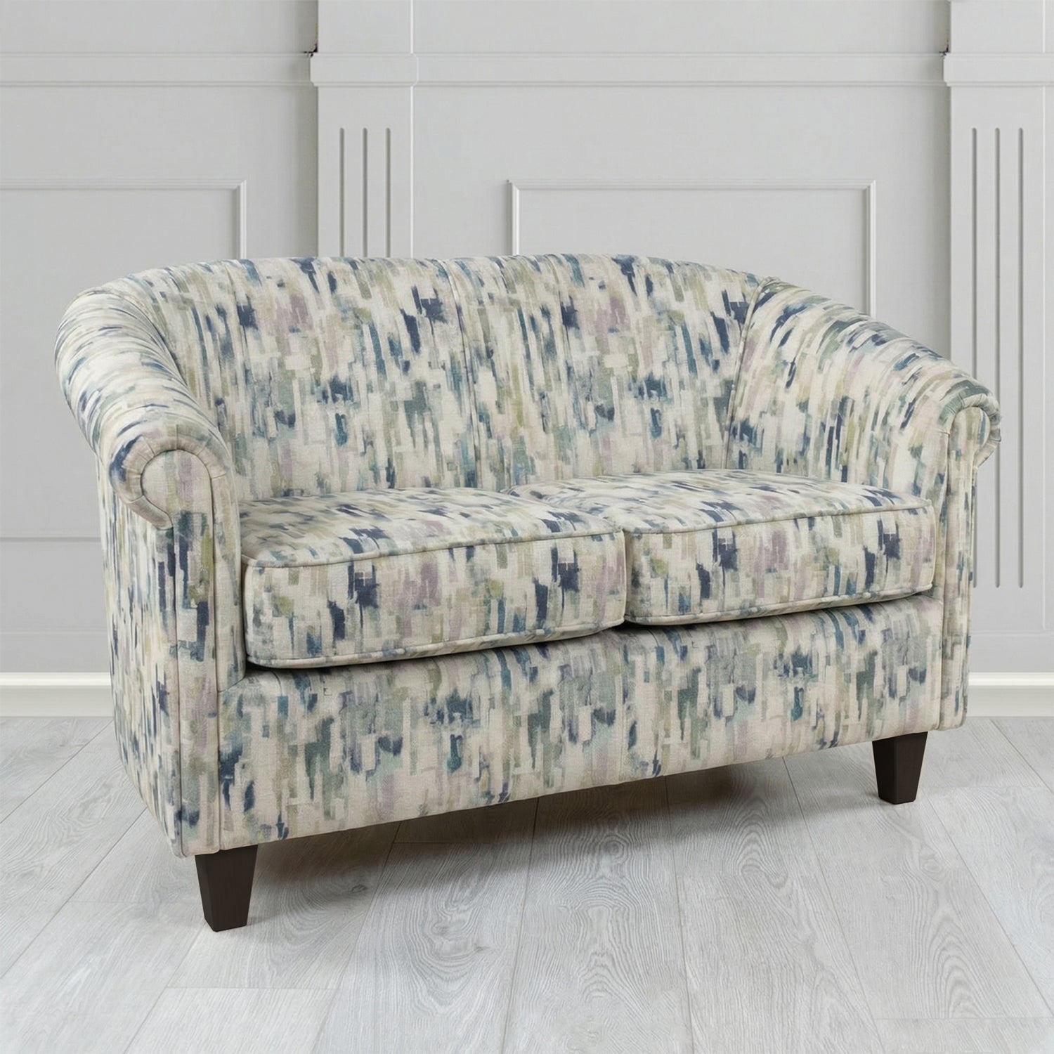 Siena 2 Seater Tub Sofa in Fryett's Aura Abstract Pattern Fabric