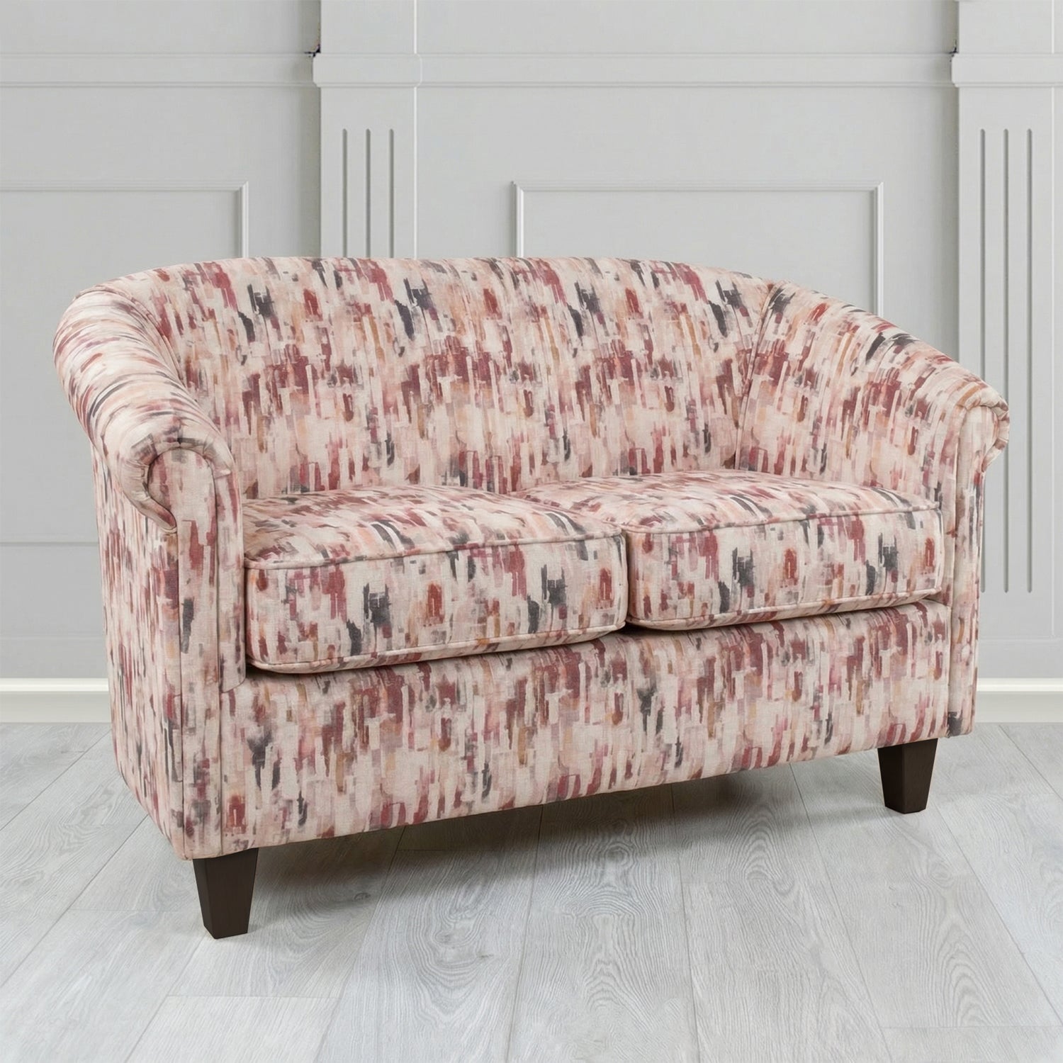 Siena 2 Seater Tub Sofa in Fryett's Aura Abstract Pattern Fabric