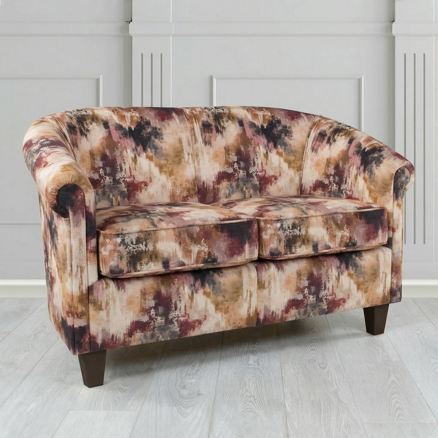 Siena 2 Seater Tub Sofa in Fryett's Kala Abstract Fabric