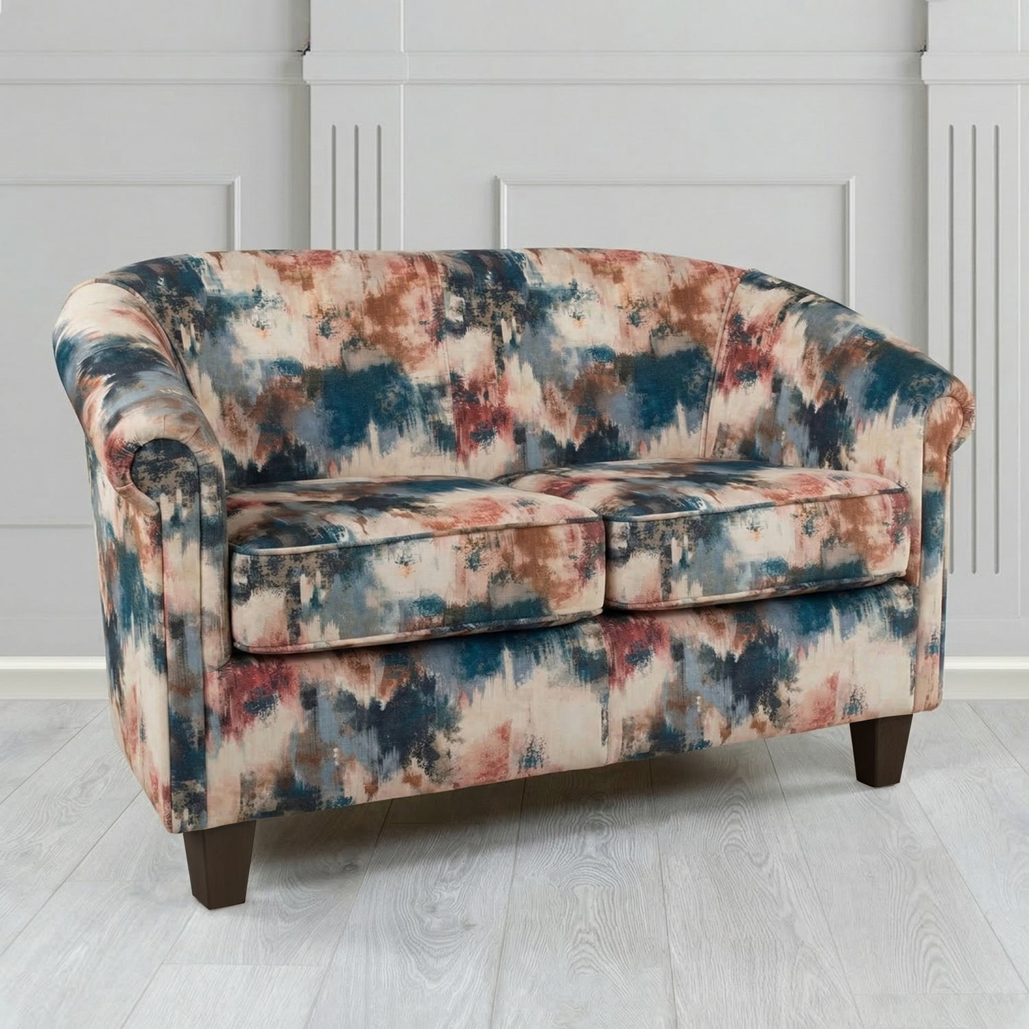 Siena 2 Seater Tub Sofa in Fryett's Kala Abstract Fabric
