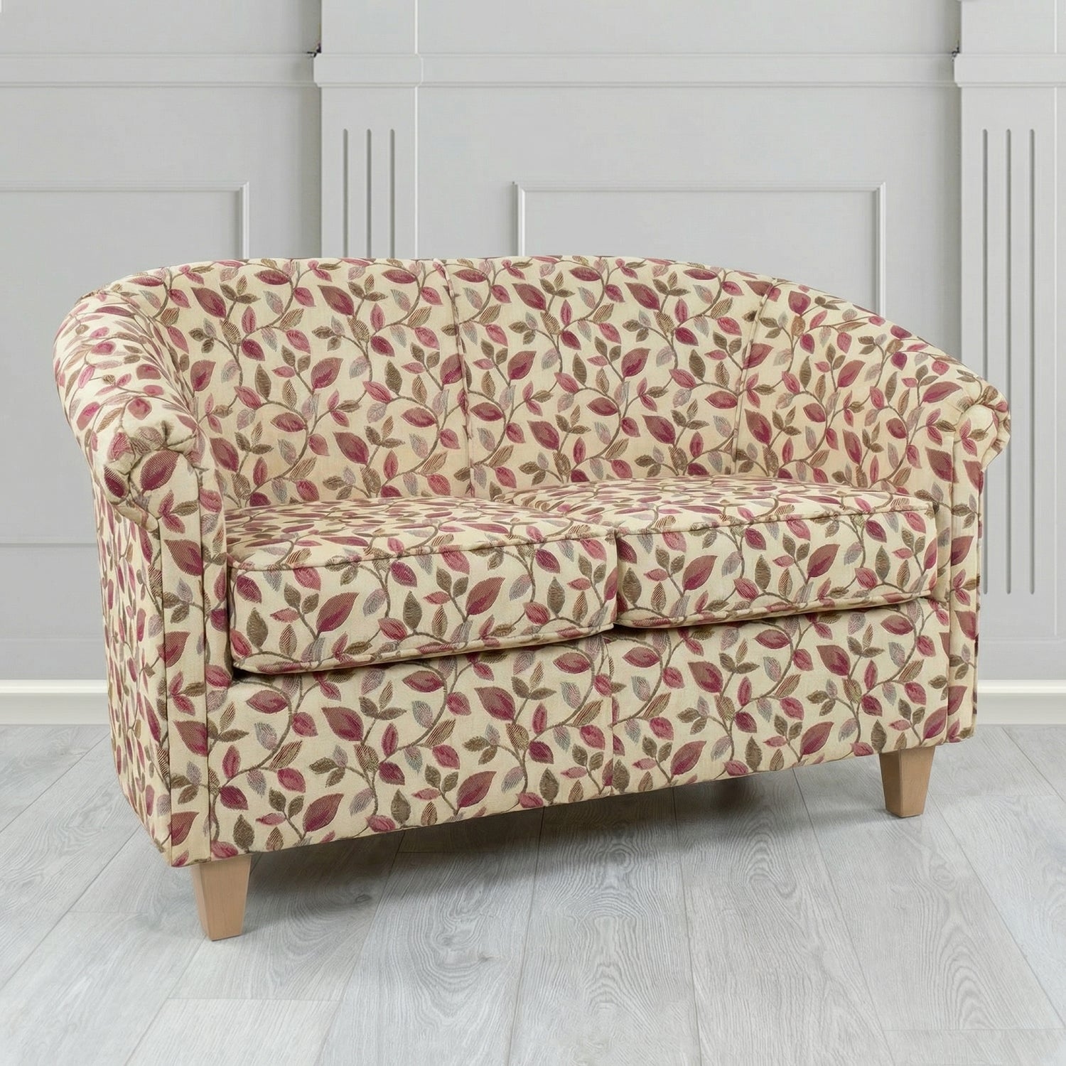 Siena 2 Seater Tub Sofa in Porter and Stone Vercelli Floral Fabric