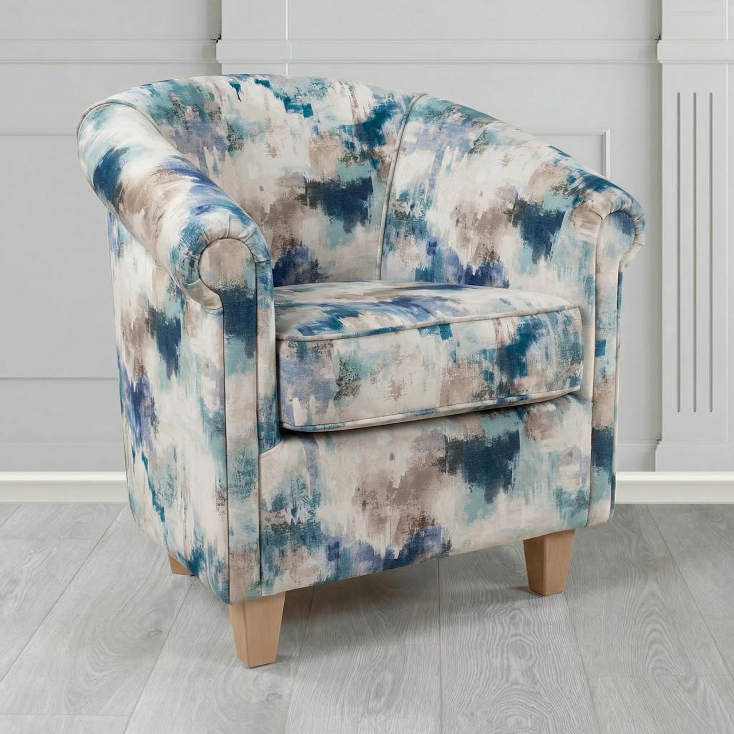 Siena Tub Chair in Fryett's Kala Abstract Fabric