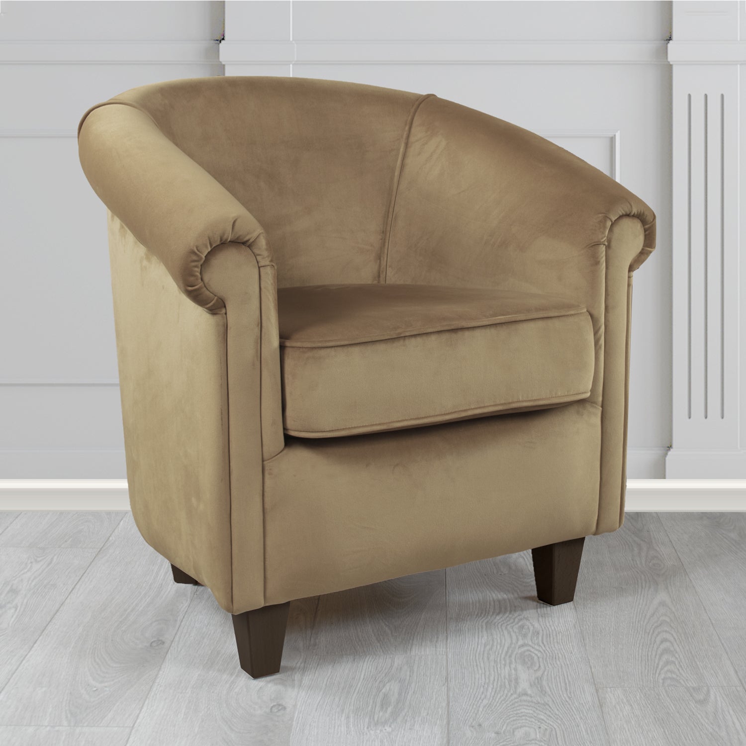 Siena Tub Chair in Monaco Plush Velvet Fabric