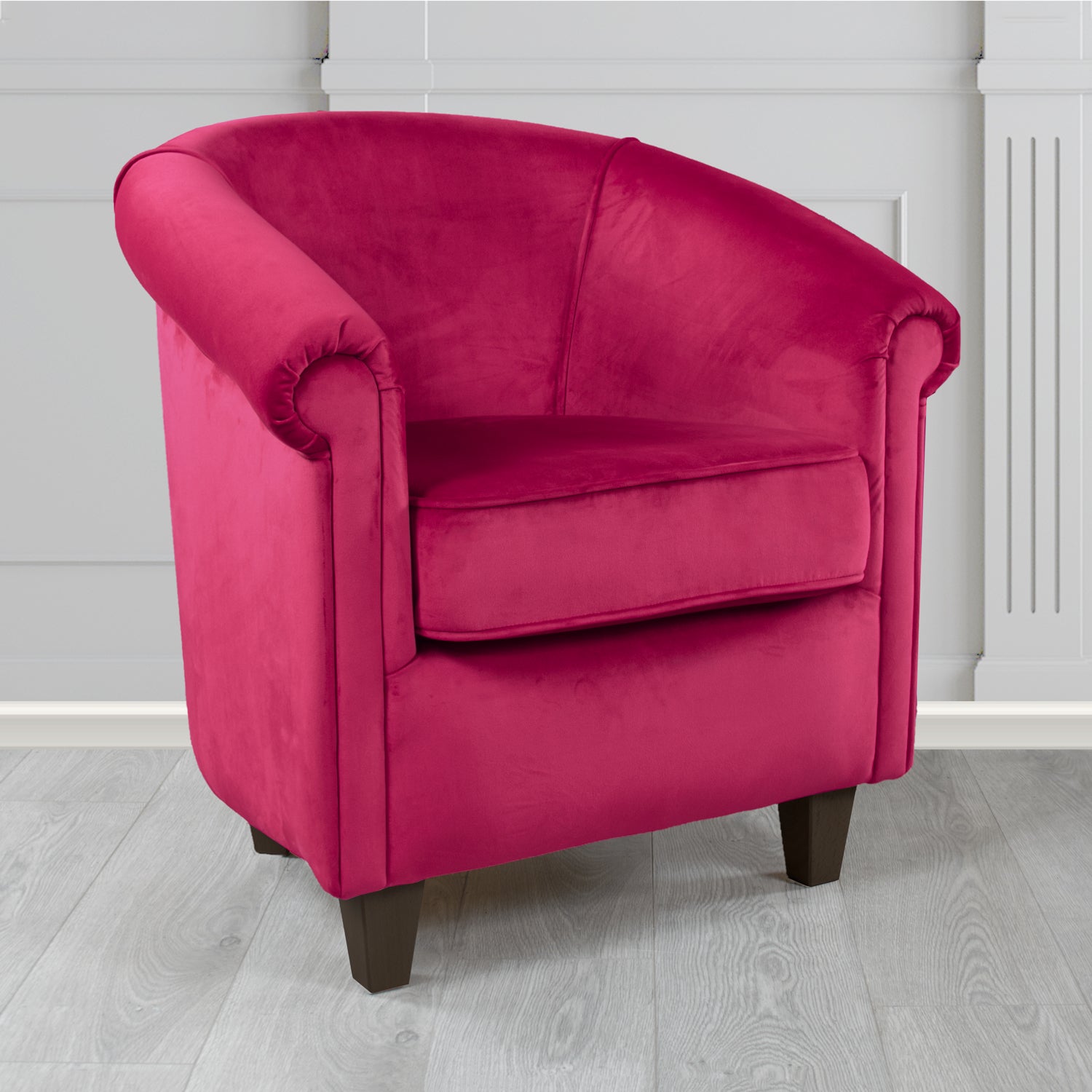Siena Tub Chair in Monaco Plush Velvet Fabric
