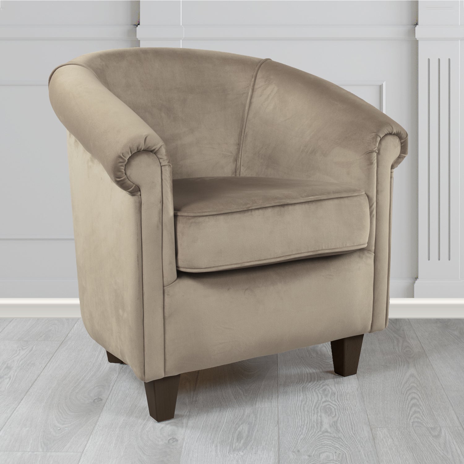 Siena Tub Chair in Monaco Plush Velvet Fabric