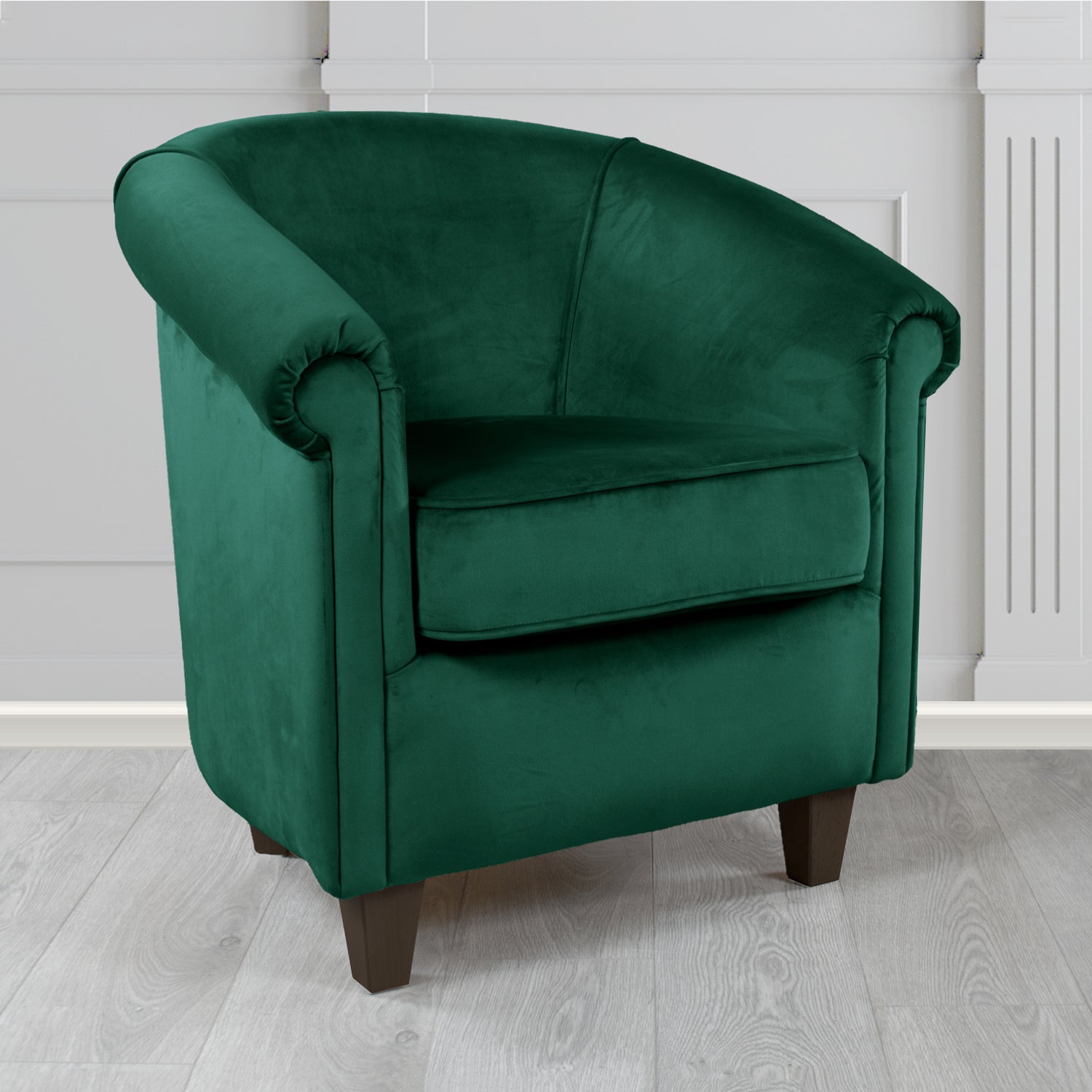 Siena Tub Chair in Monaco Plush Velvet Fabric