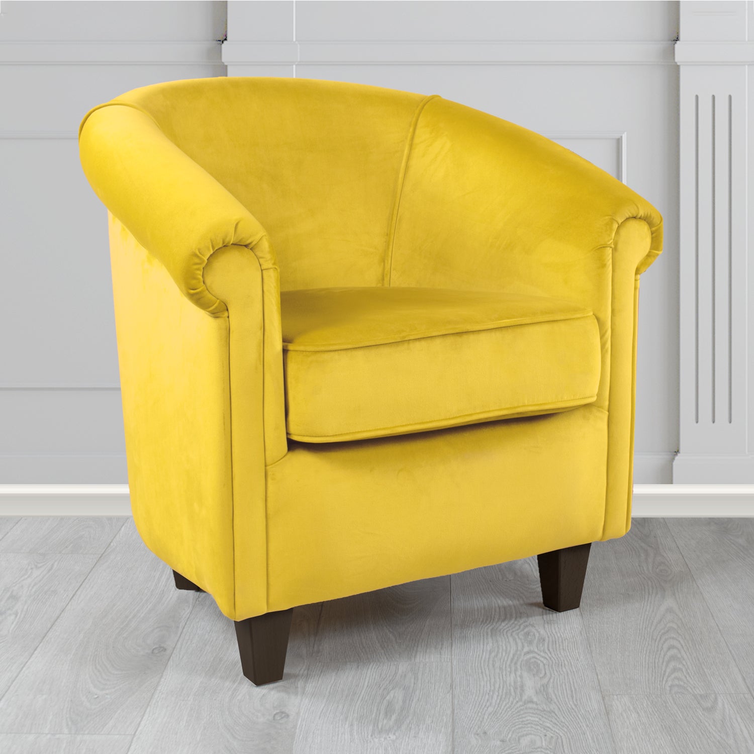 Siena Tub Chair in Monaco Plush Velvet Fabric