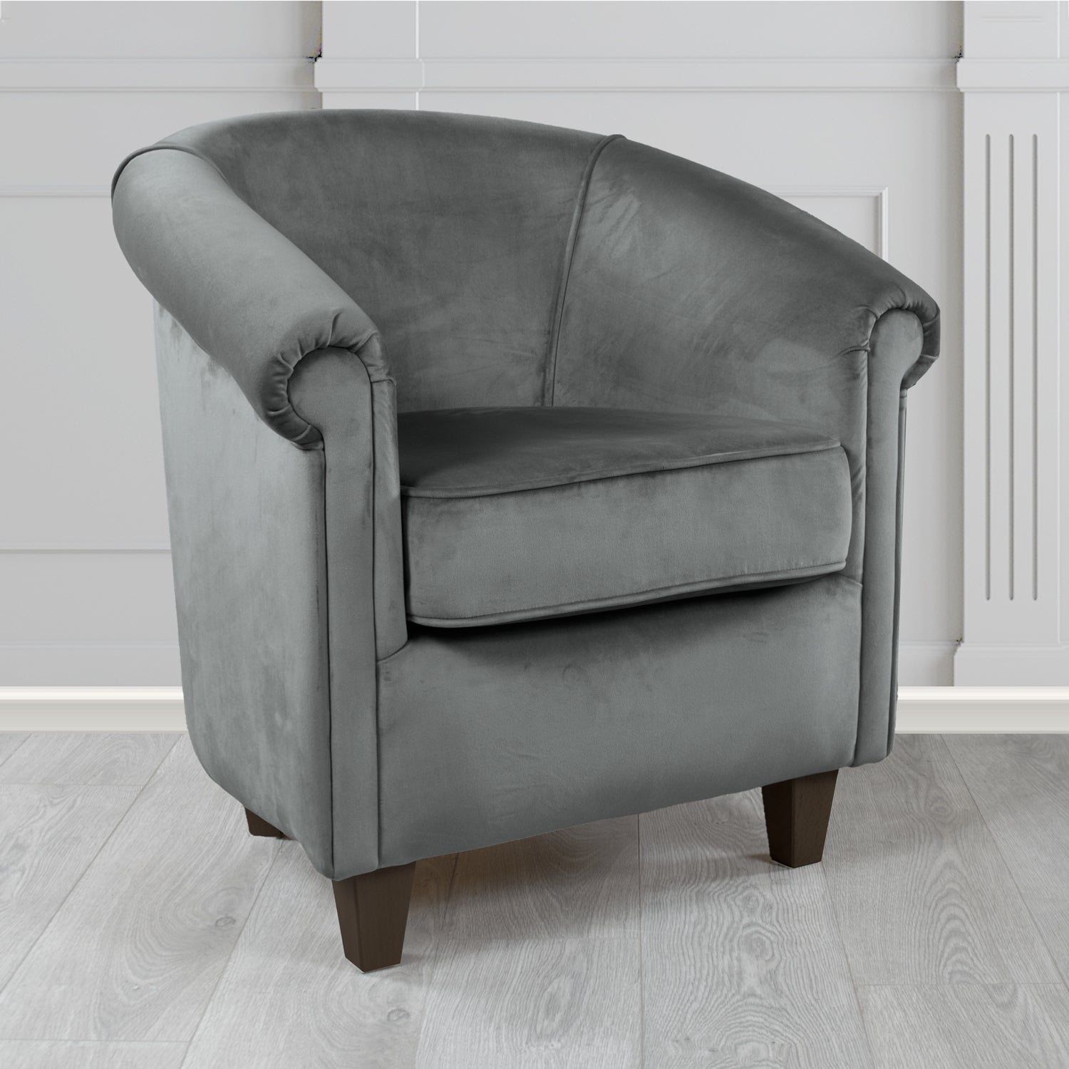 Siena Tub Chair in Monaco Plush Velvet Fabric