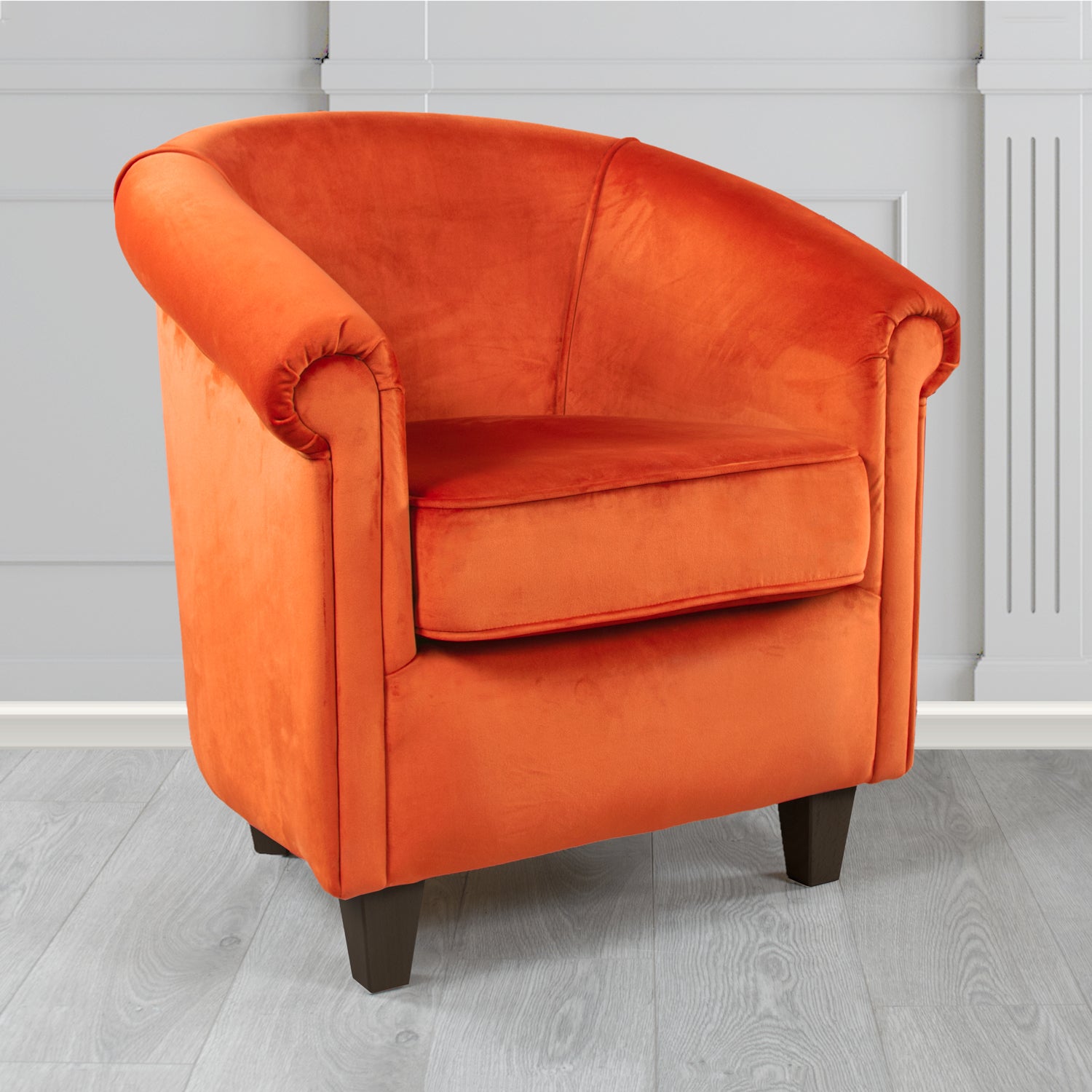 Siena Tub Chair in Monaco Plush Velvet Fabric
