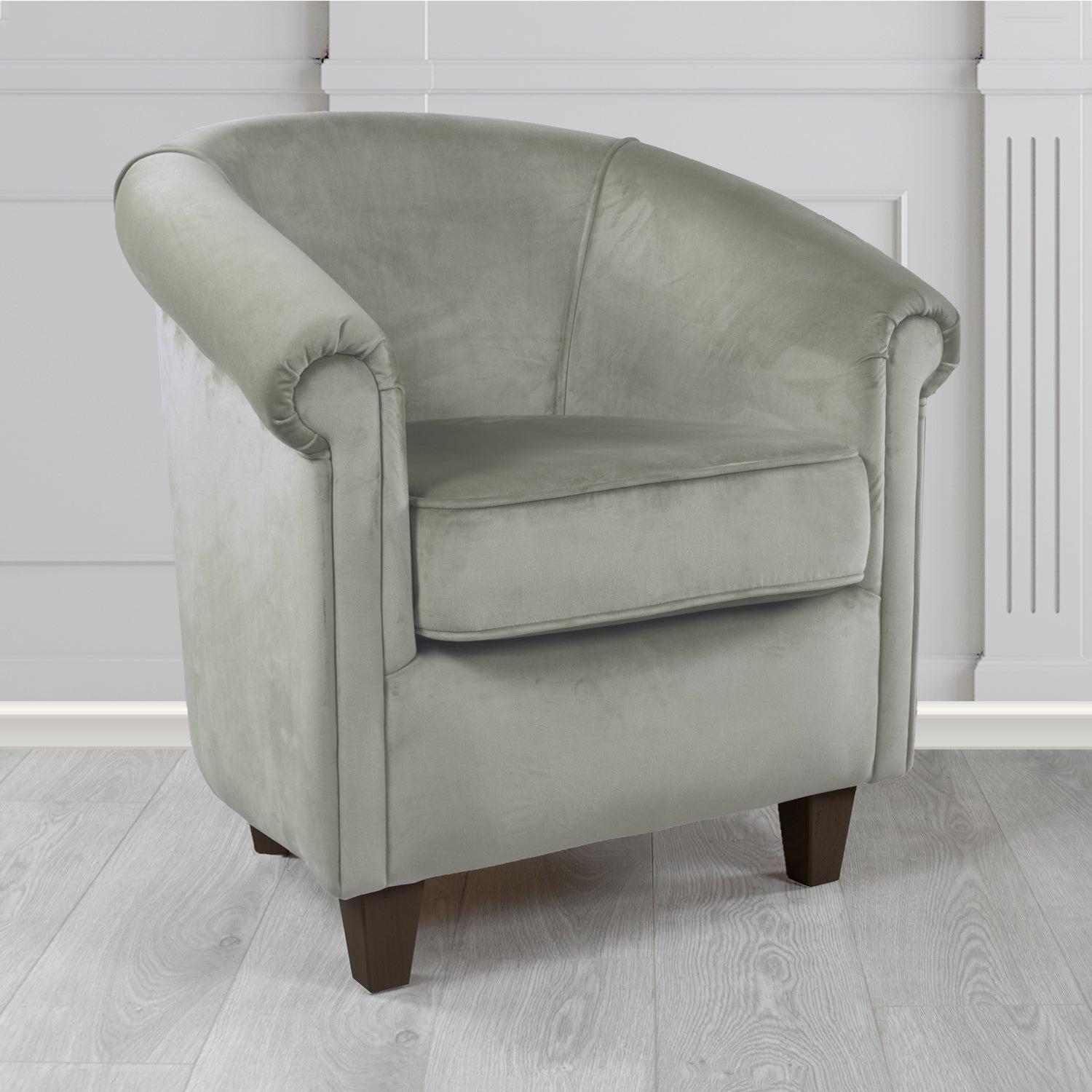 Siena Tub Chair in Monaco Plush Velvet Fabric