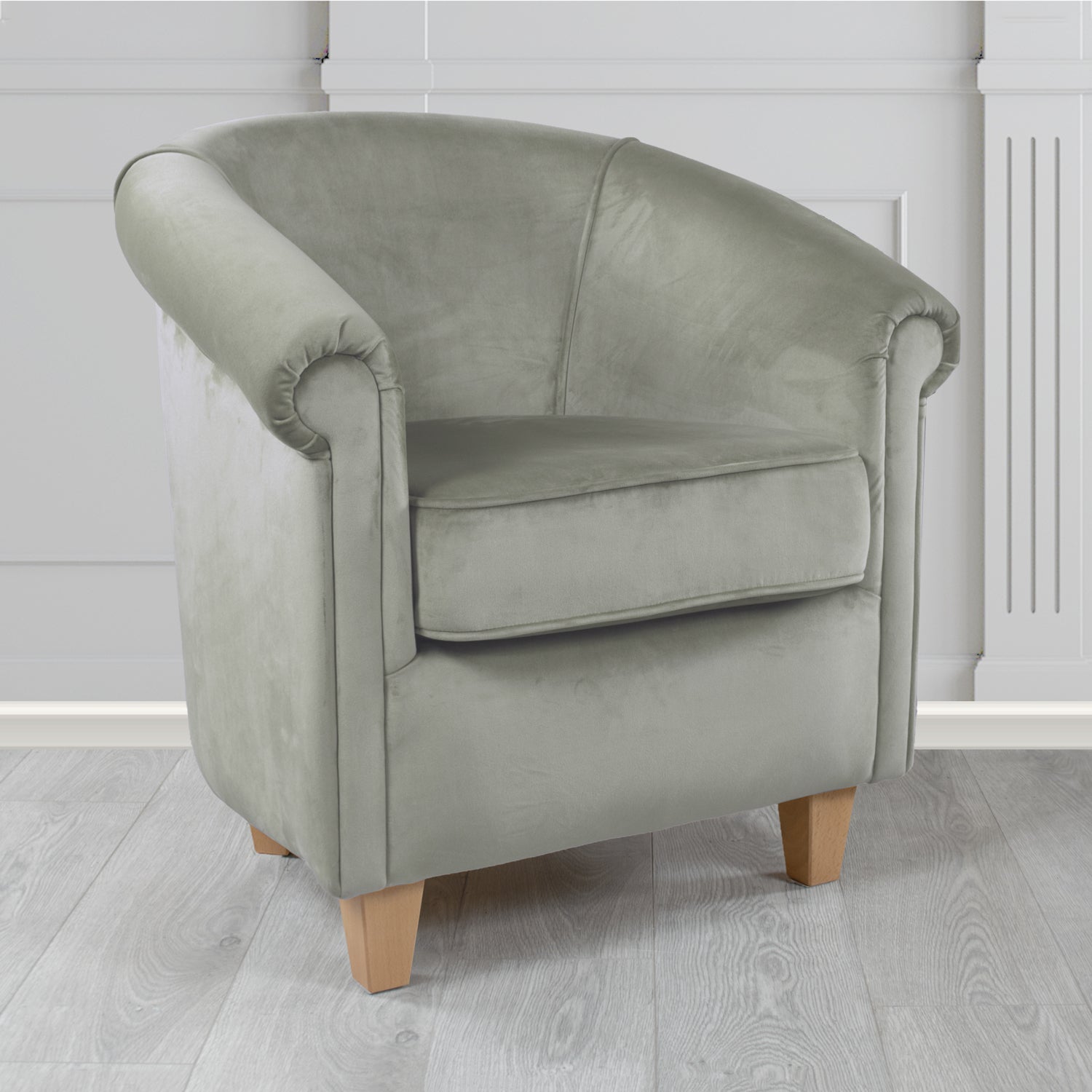 Siena Tub Chair in Monaco Plush Velvet Fabric