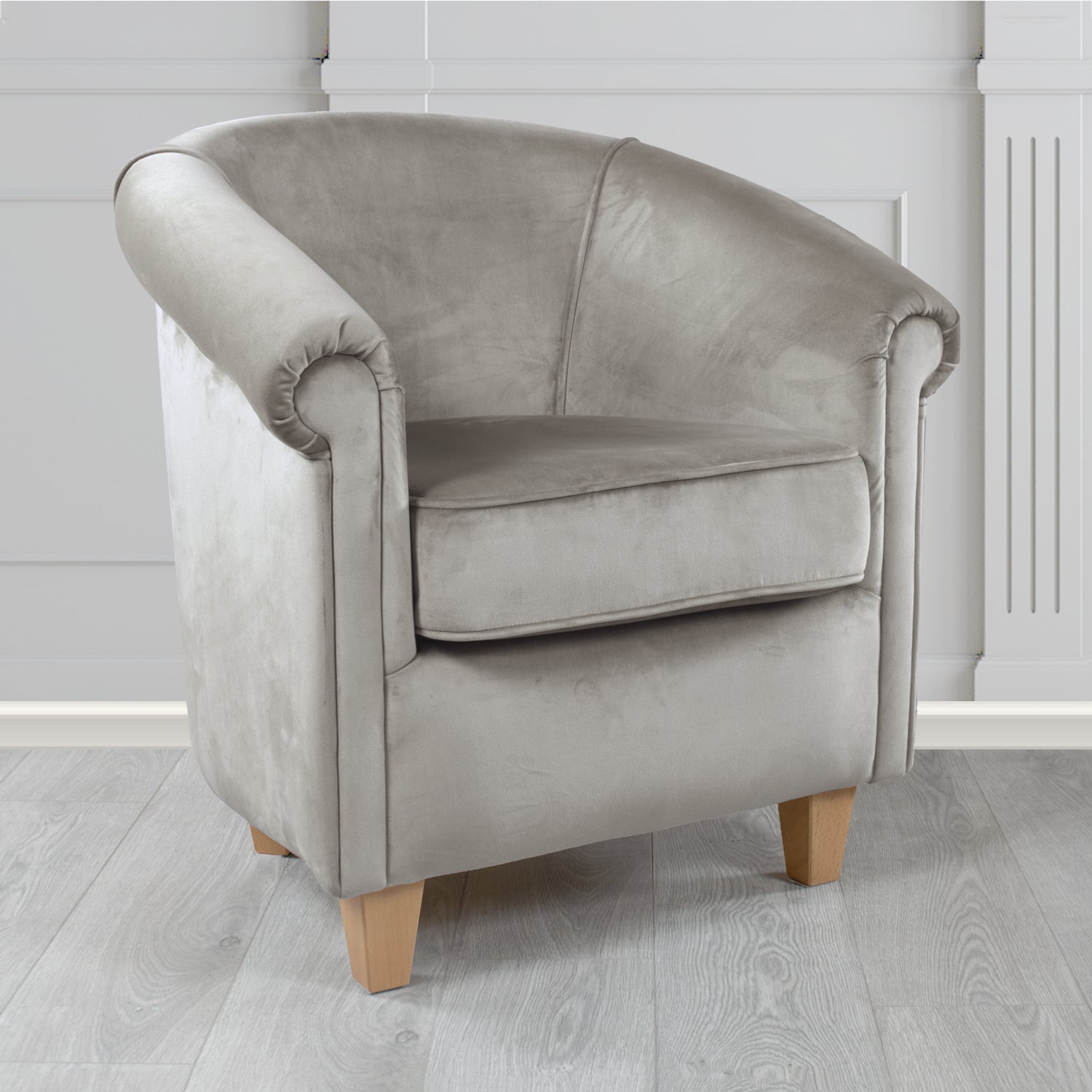 Siena Tub Chair in Monaco Plush Velvet Fabric