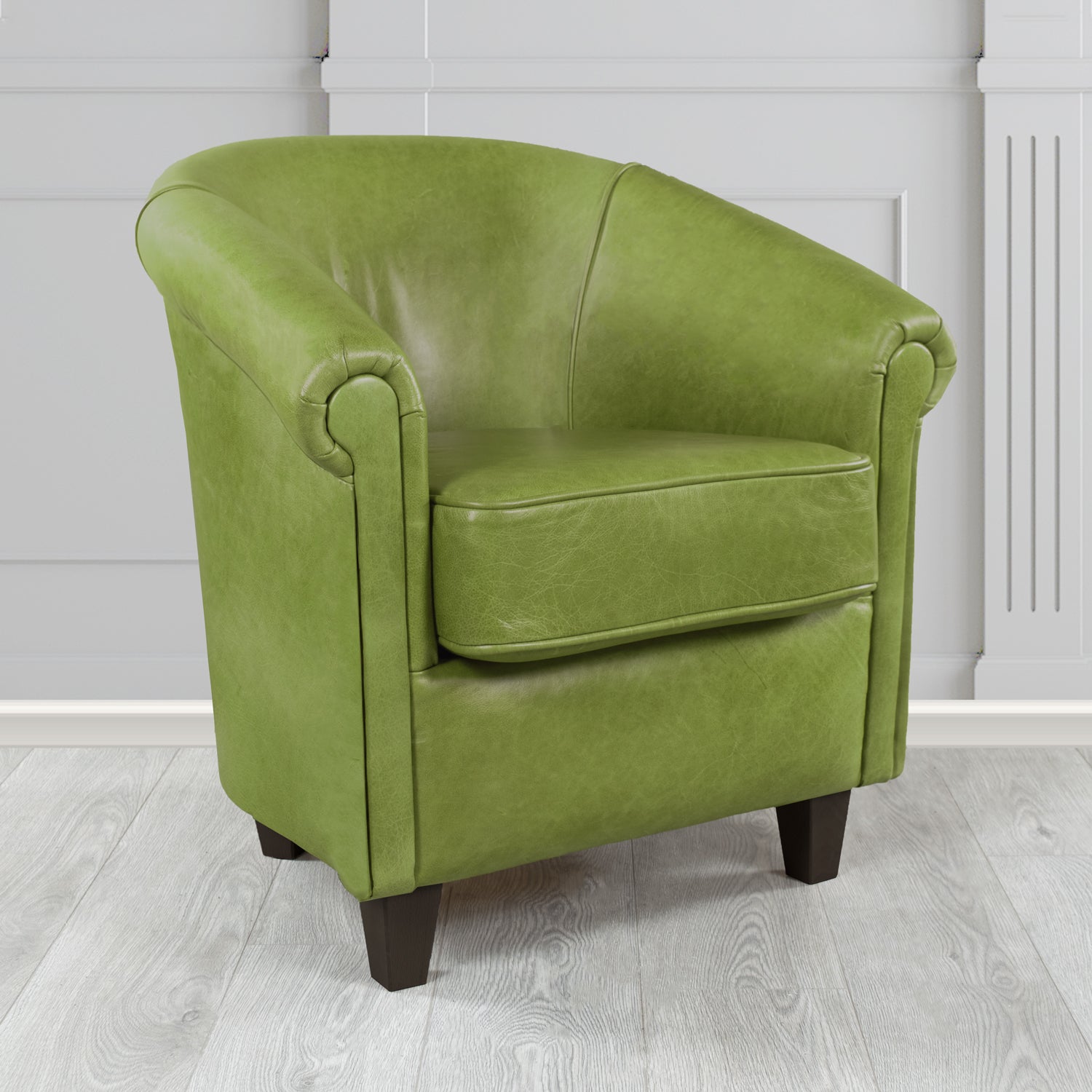 Siena Tub Chair in Crest Leather Old English Crib 5 Genuine Leather