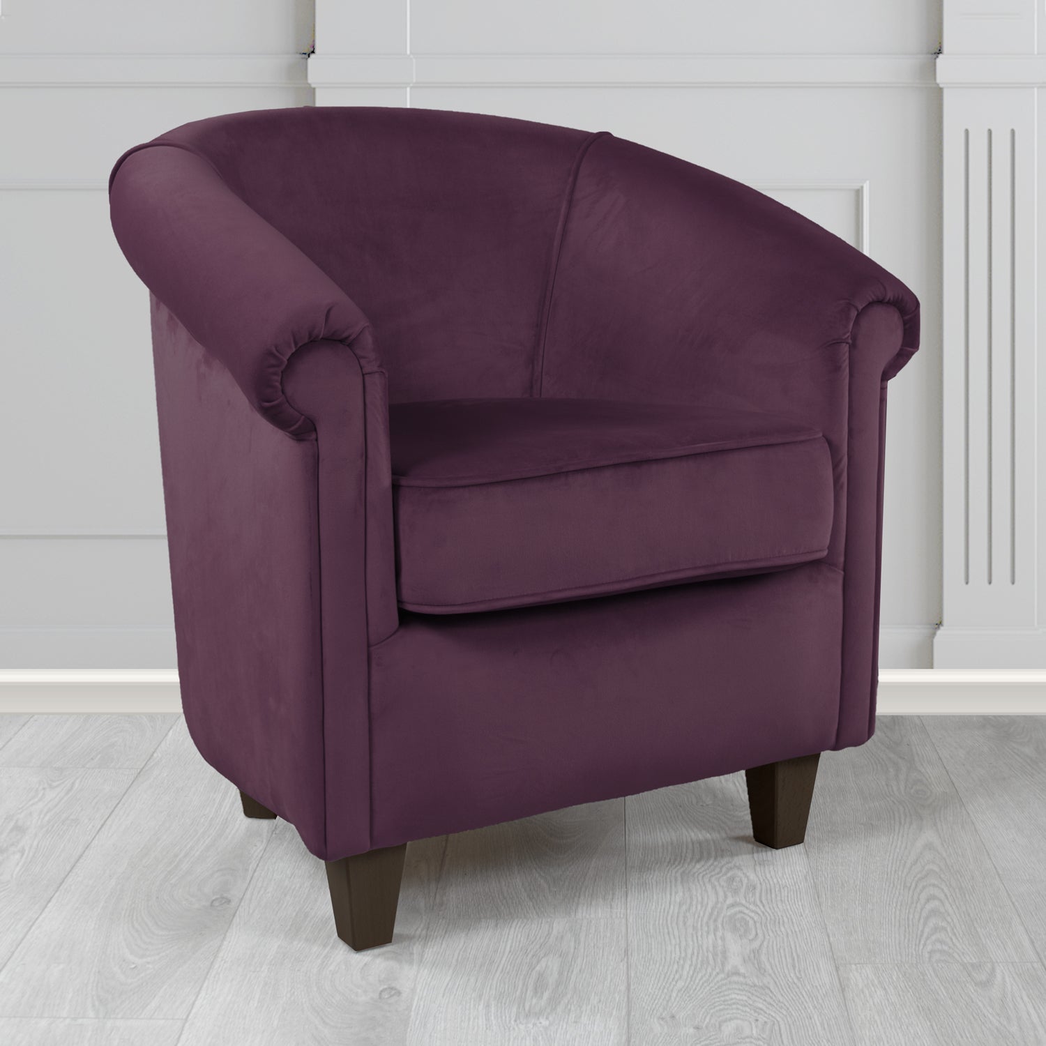 Siena Tub Chair in Passione Velvet Fabric