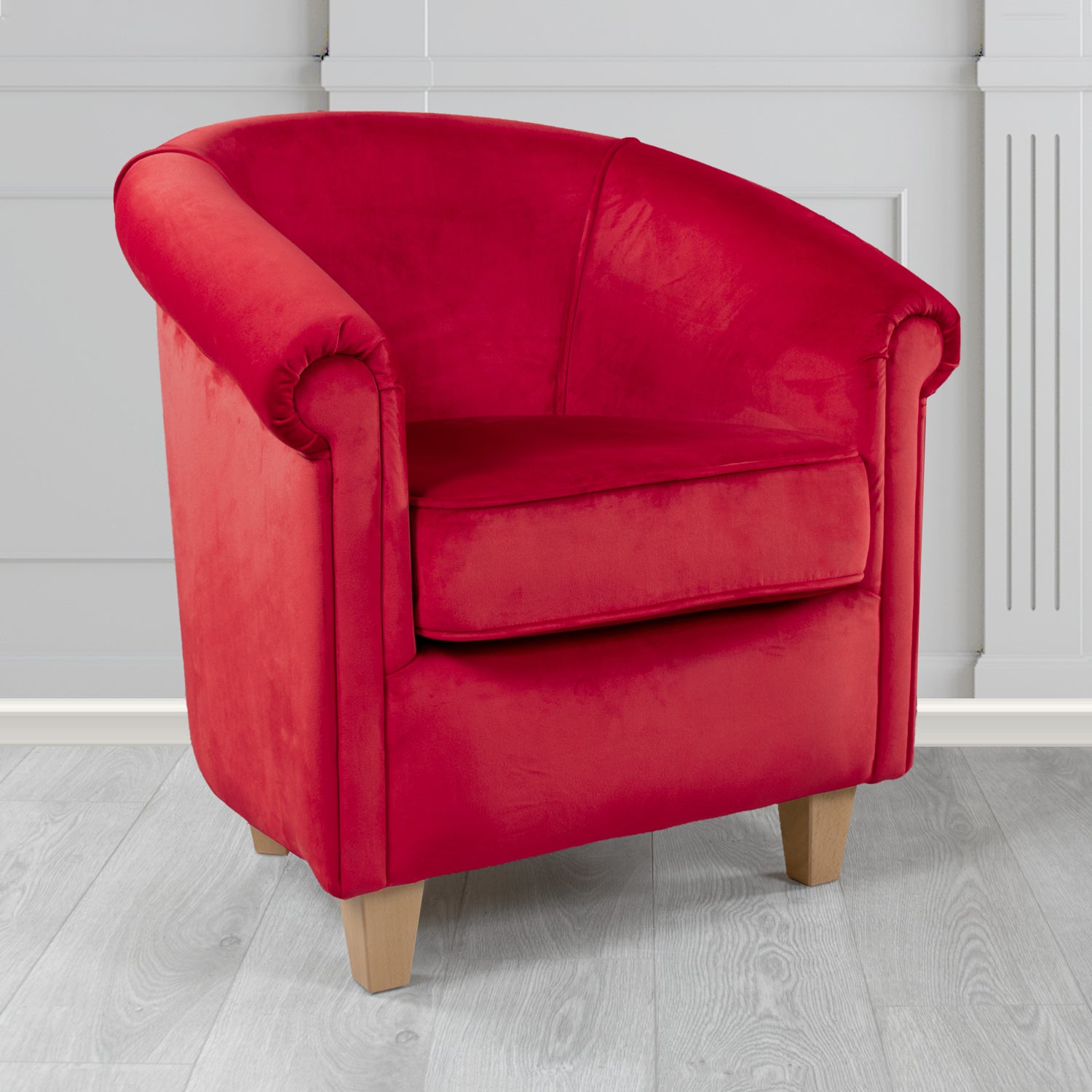 Siena Tub Chair in Passione Velvet Fabric