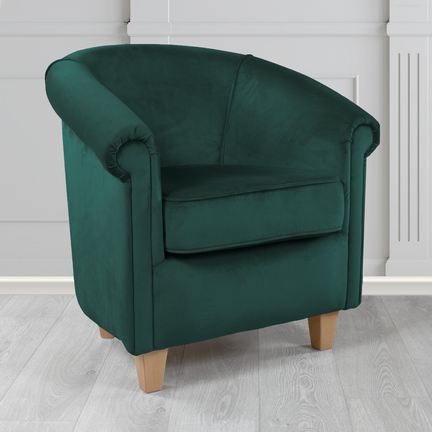 Siena Tub Chair in Passione Velvet Fabric