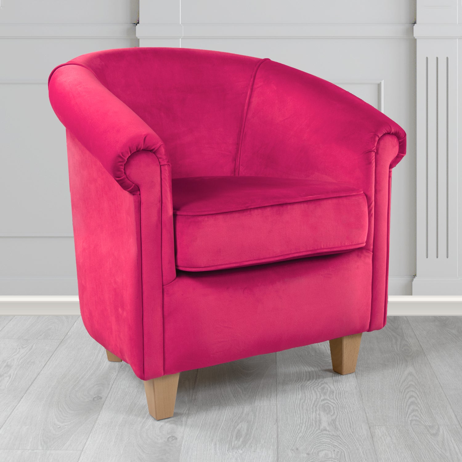 Siena Tub Chair in Passione Velvet Fabric
